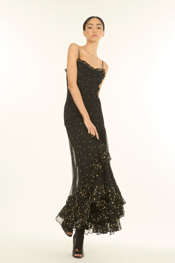 Bianca Maxi Dress - 100% Organic Silk Chiffon