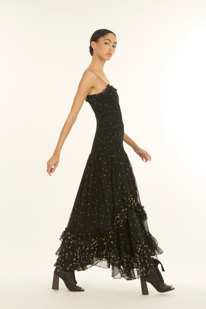 Bianca Maxi Dress - 100% Organic Silk Chiffon