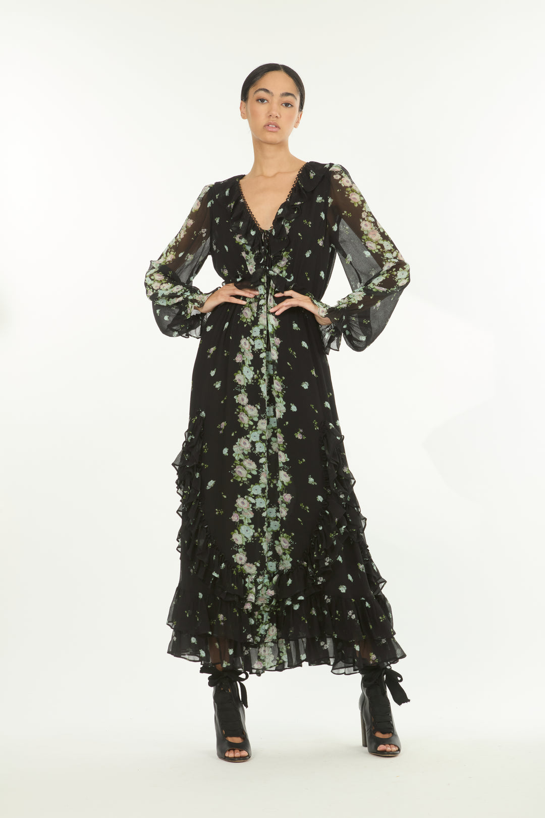 Brighton Dress - 100% Organic Silk Chiffon