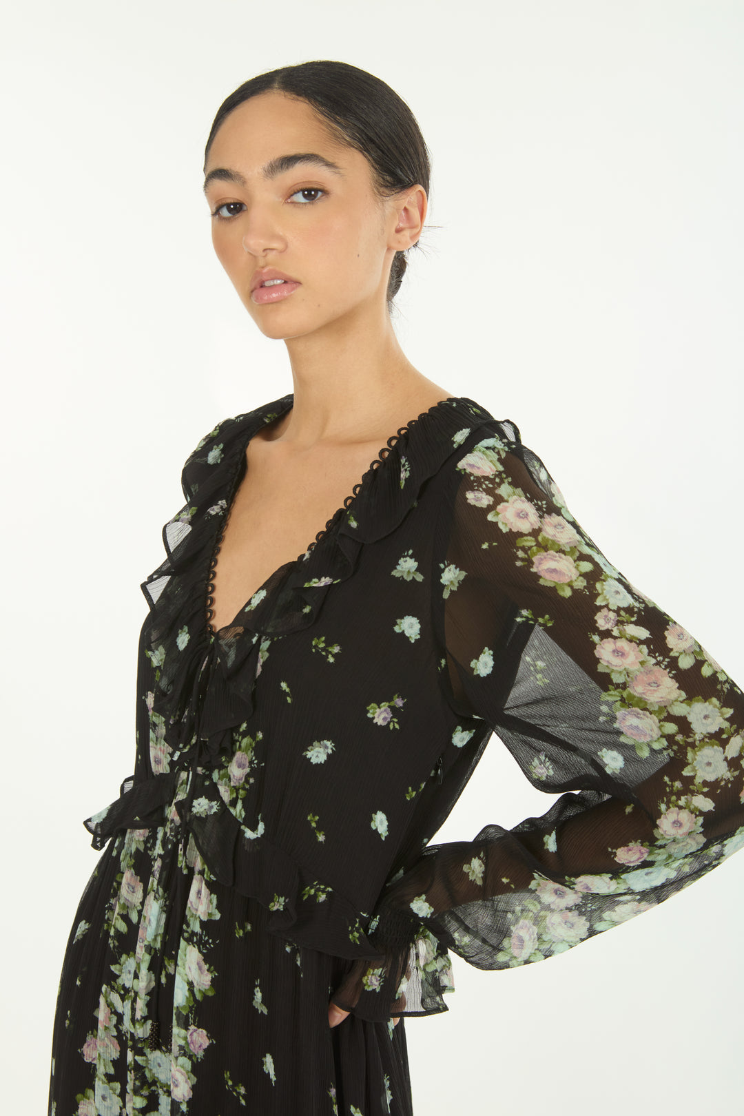 Brighton Dress - 100% Organic Silk Chiffon