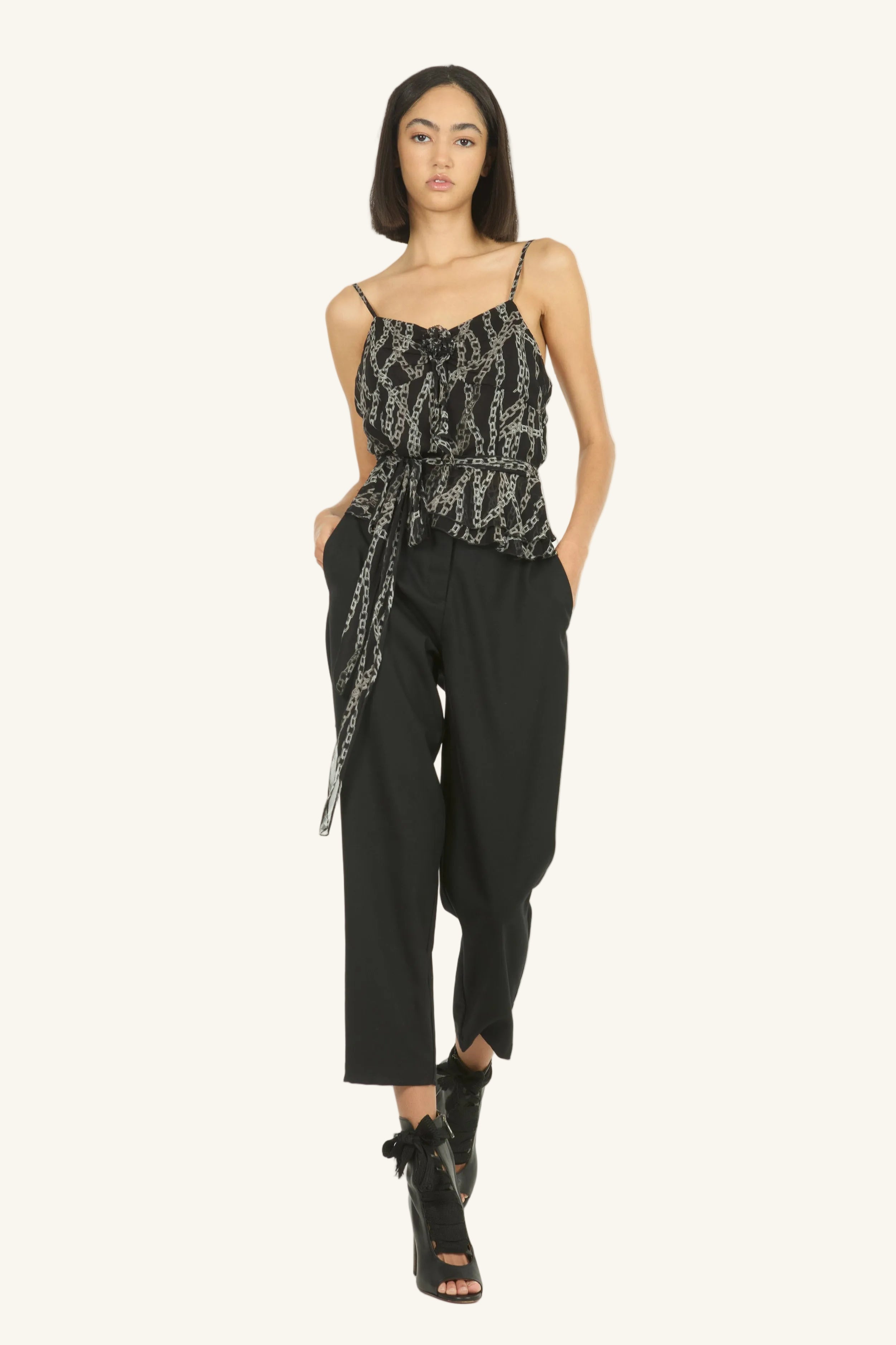 Mavis Top - 100% Organic Silk Chiffon – SECRET MISSION BOUTIQUE