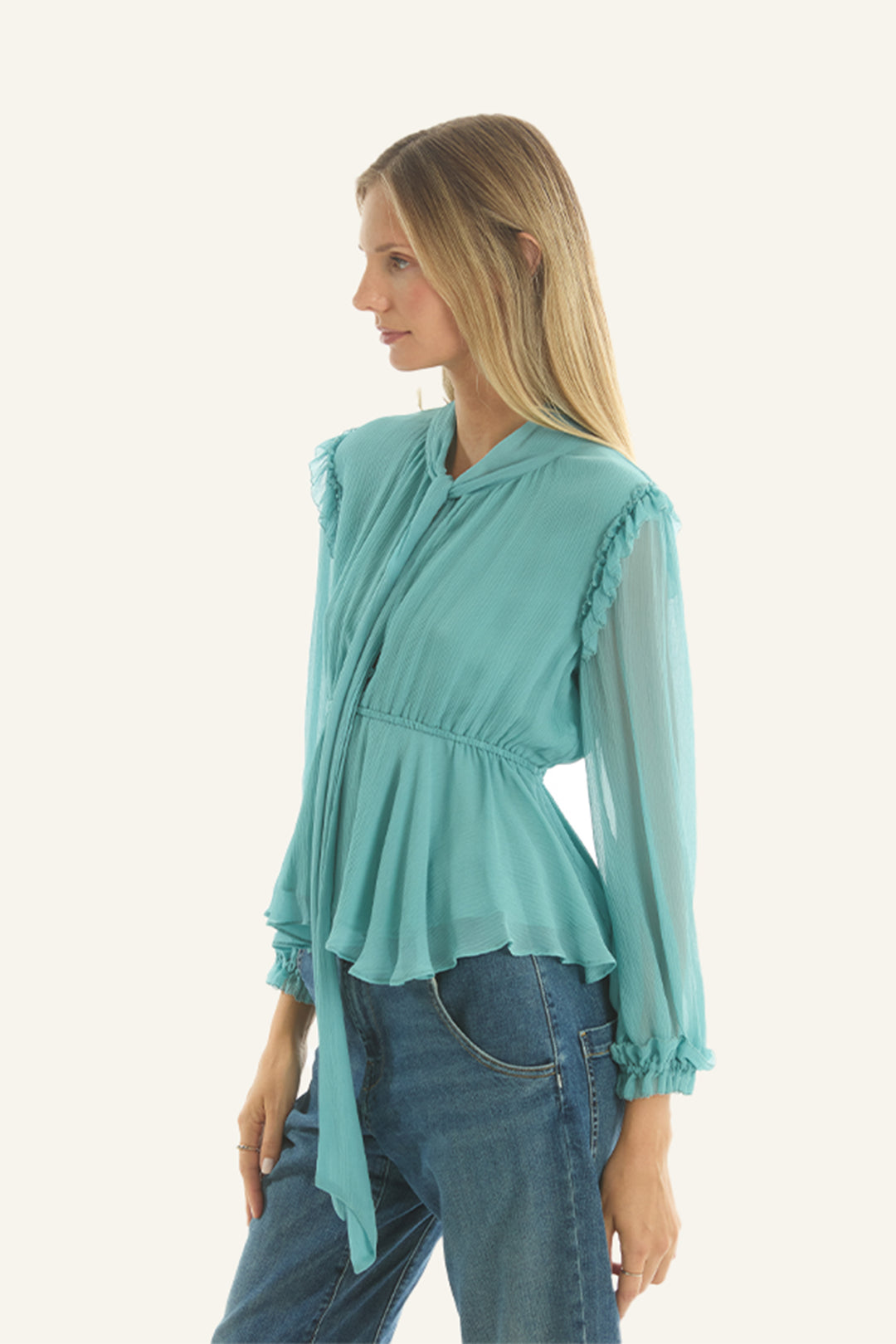 Camila Blouse - 100% Organic Silk Chiffon