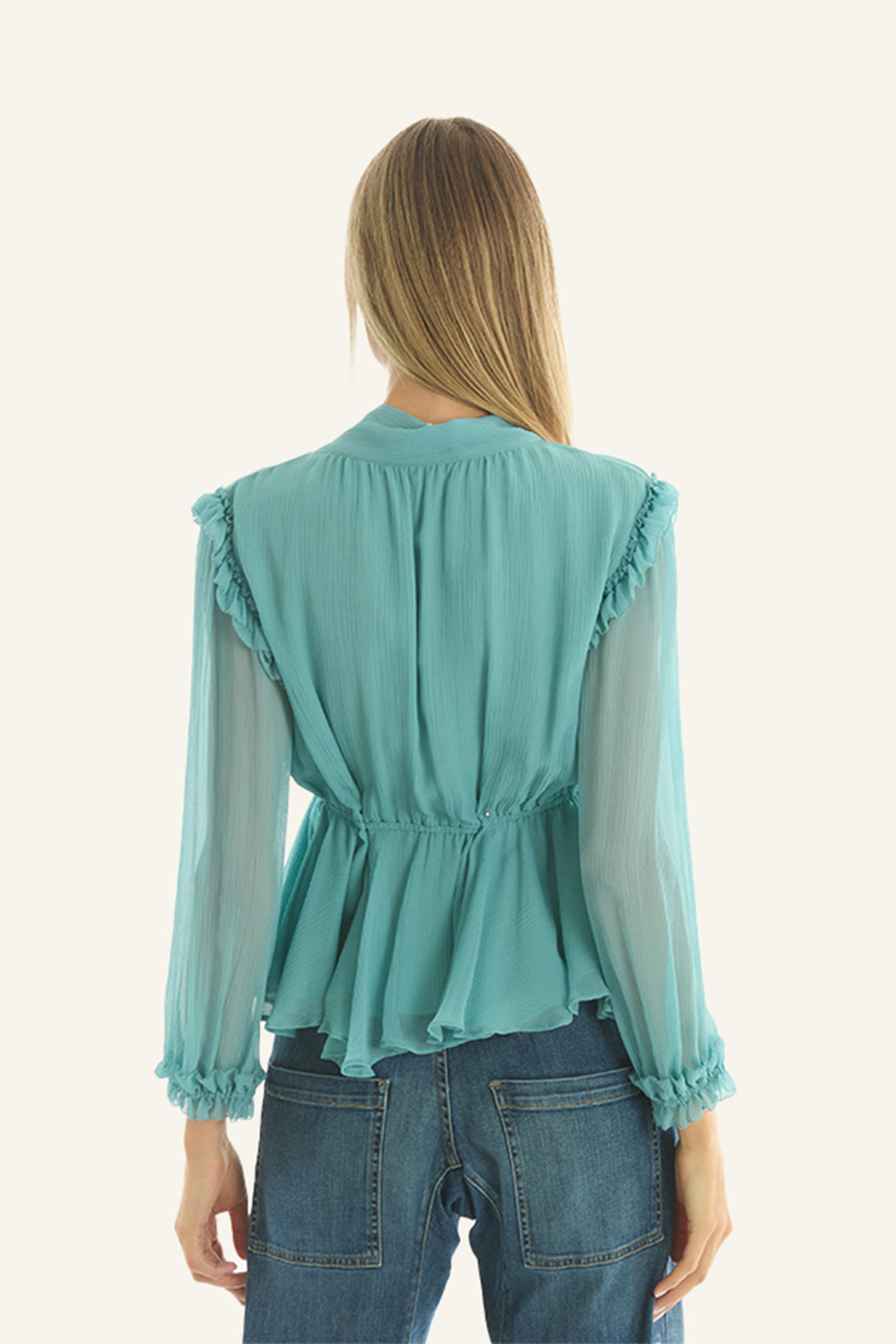 Camila Blouse - 100% Organic Silk Chiffon