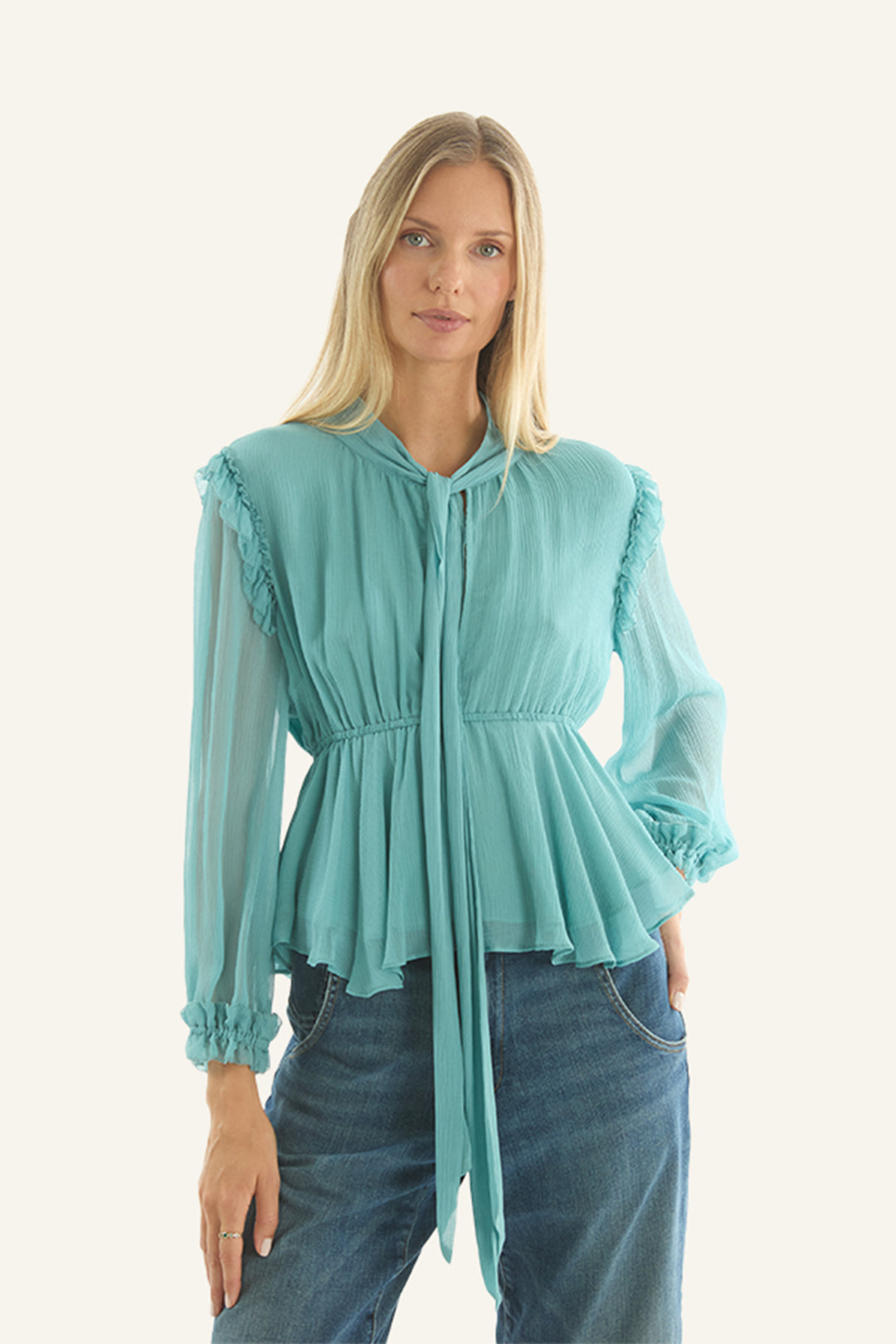 Camila Blouse - 100% Organic Silk Chiffon