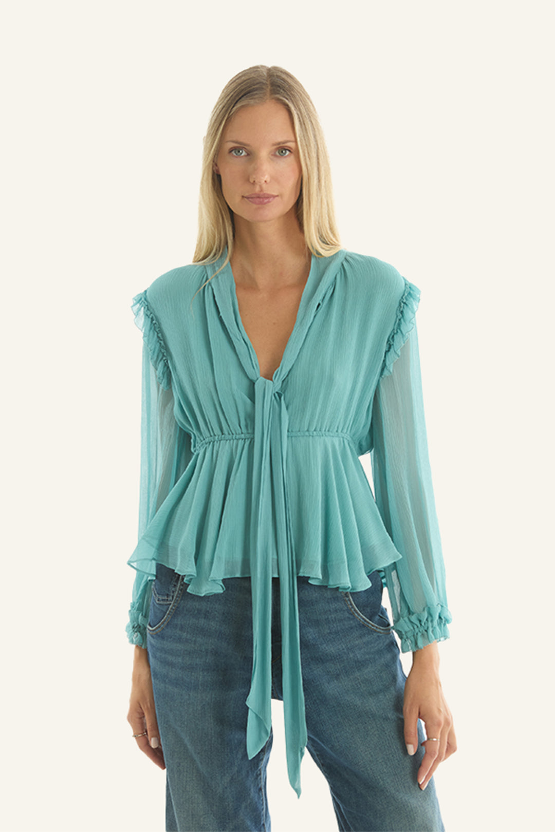 Camila Blouse - 100% Organic Silk Chiffon