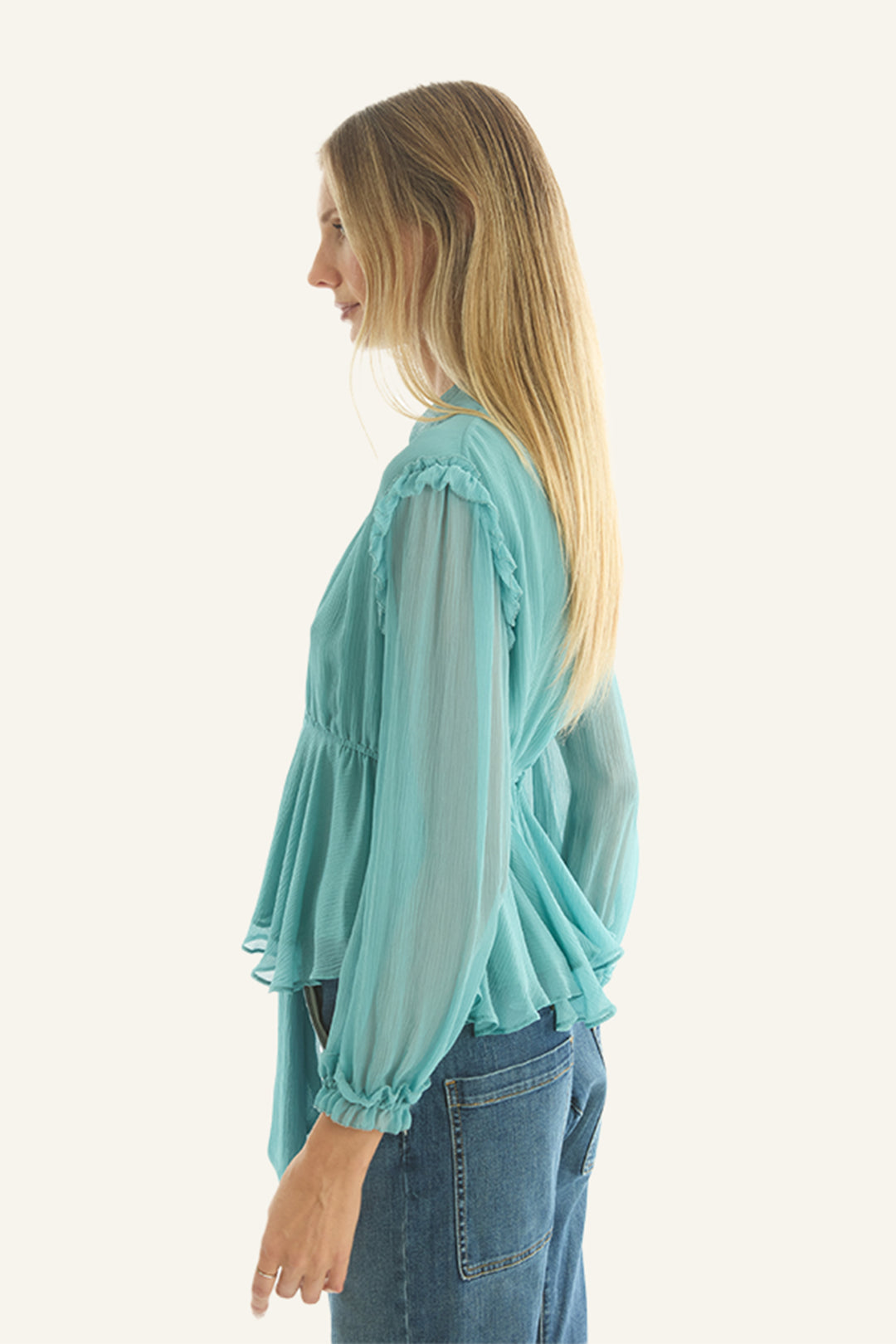 Camila Blouse - 100% Organic Silk Chiffon