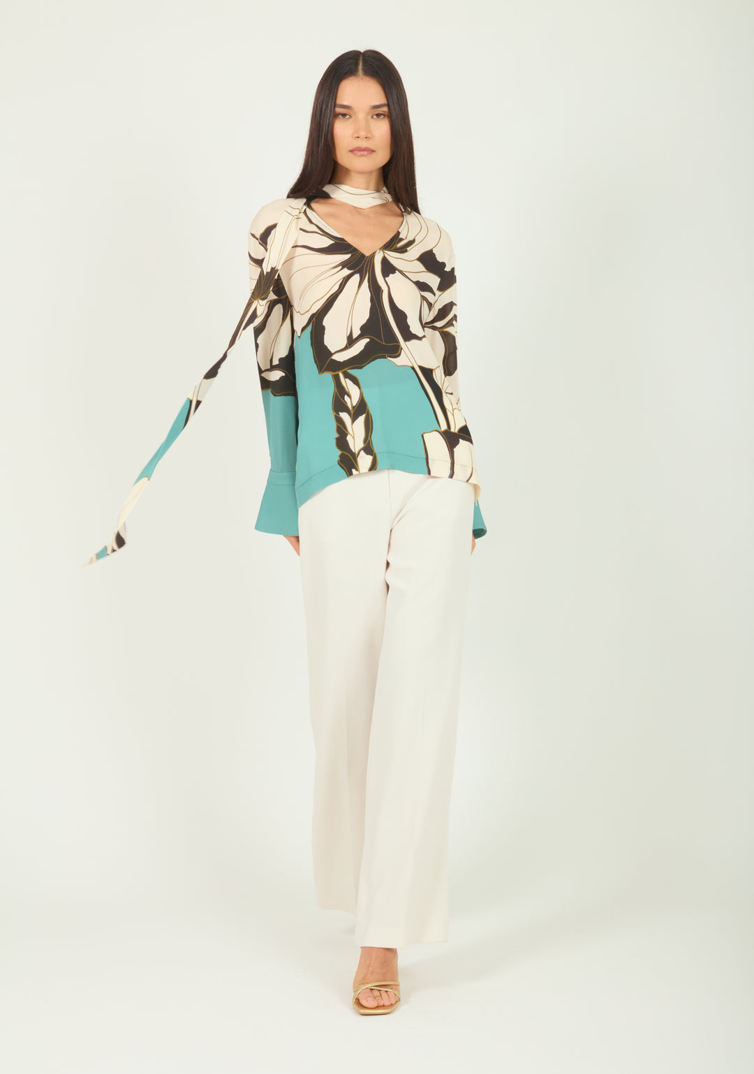 Chiara Blouse - 100% Silk Double Georgette