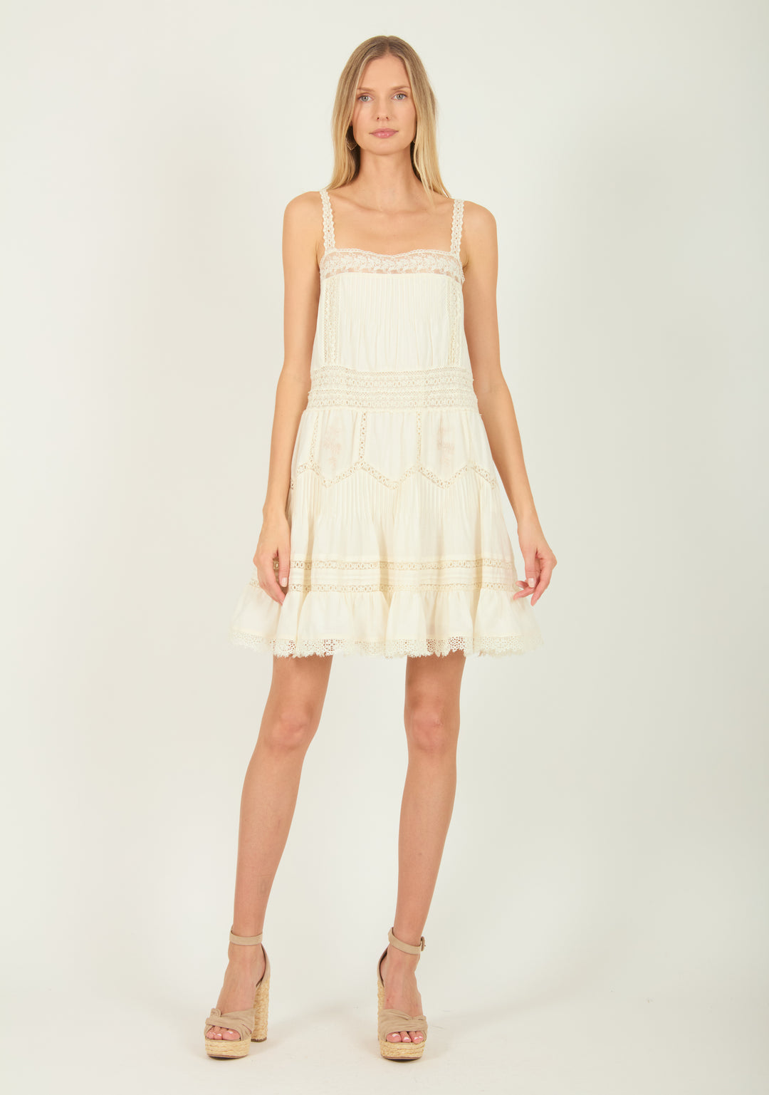 Jacques Dress - Cotton Silk with Lace