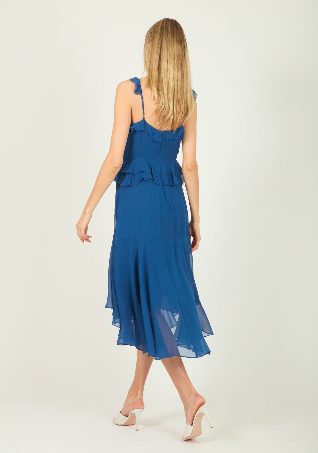 Inessa Dress - 100% Silk Crinkle Chiffon