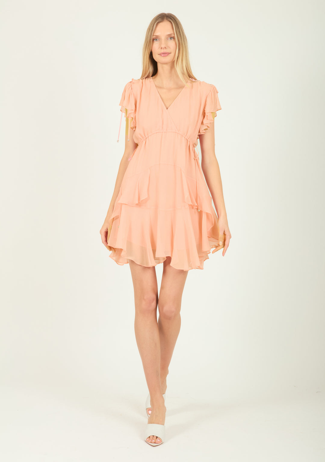 Thea Dress - 100% Silk Crinkle Chiffon