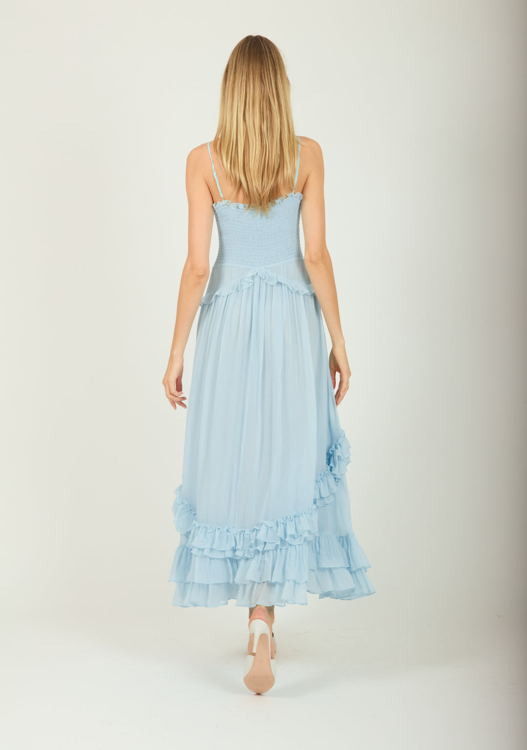 Chelsea Dress - 100% Silk Crinkle Chiffon