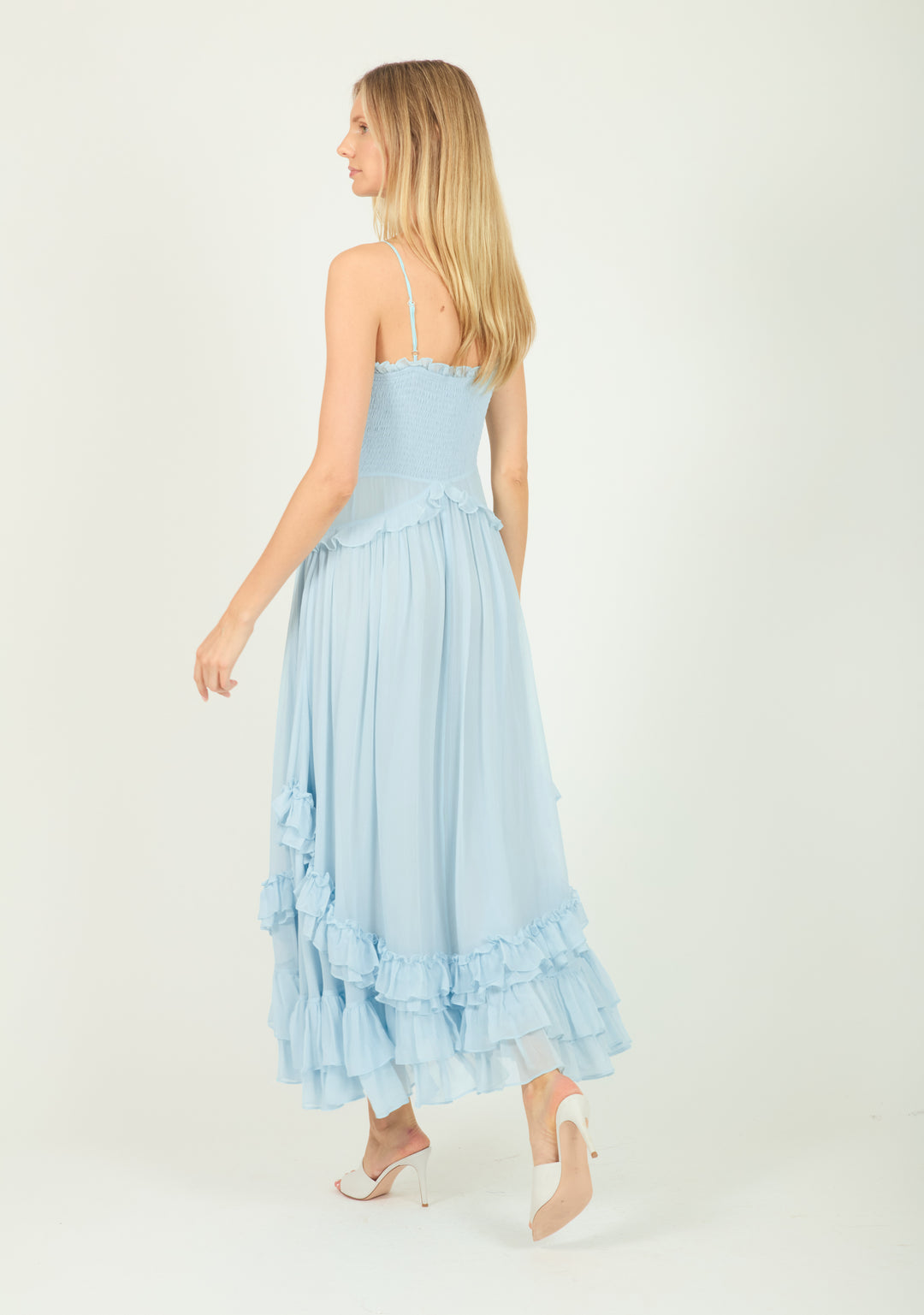 Chelsea Dress - 100% Silk Crinkle Chiffon