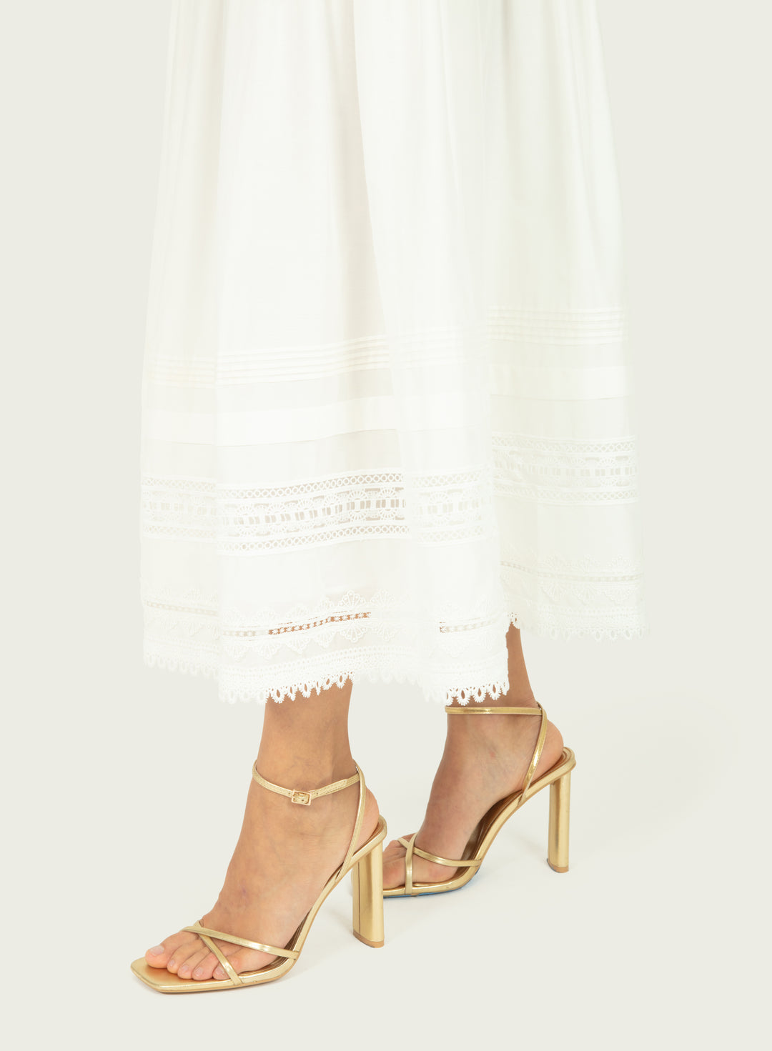 Oriana Skirt - Cotton Silk with Embroidery