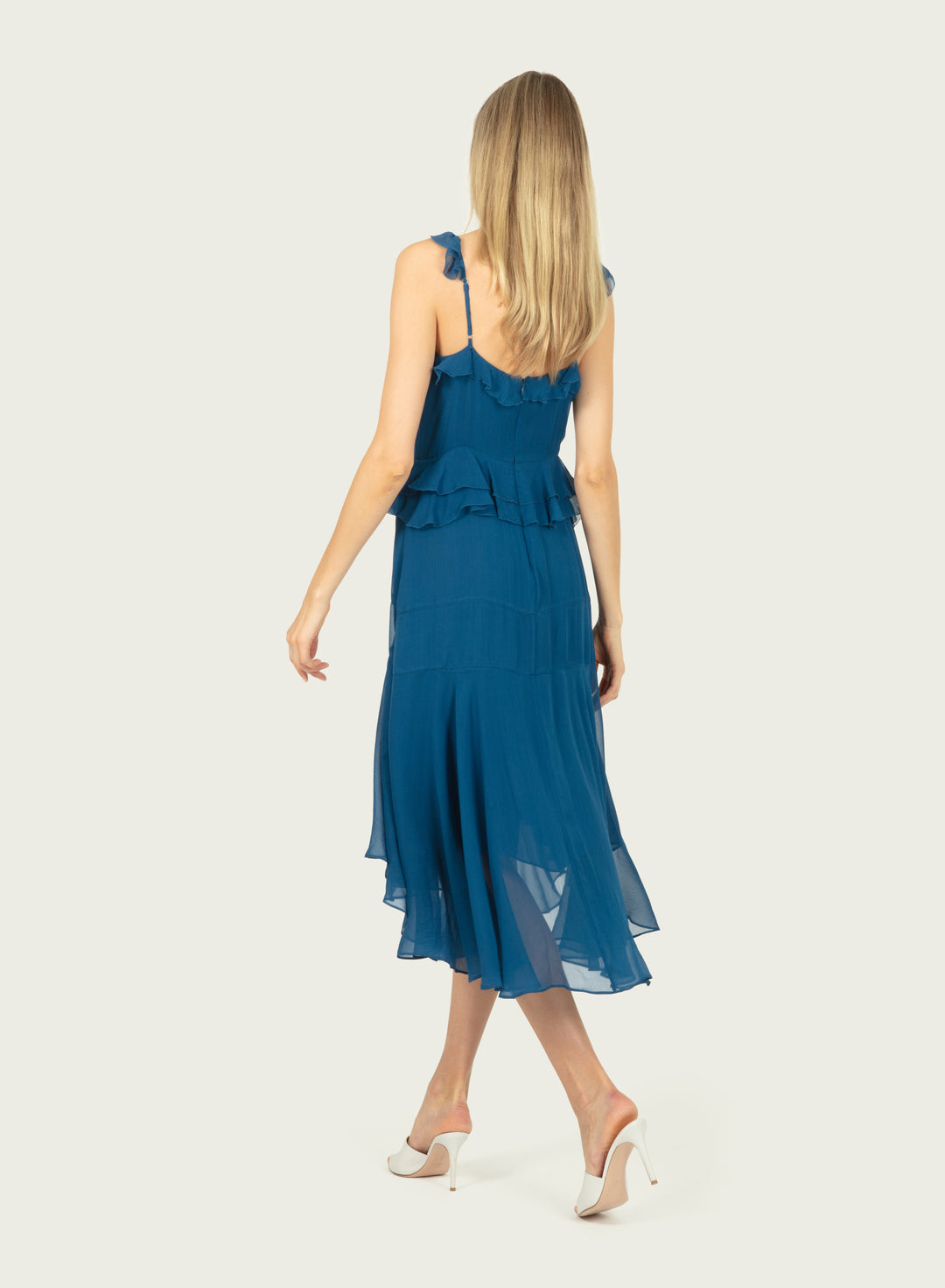 Inessa Dress - 100% Silk Crinkle Chiffon