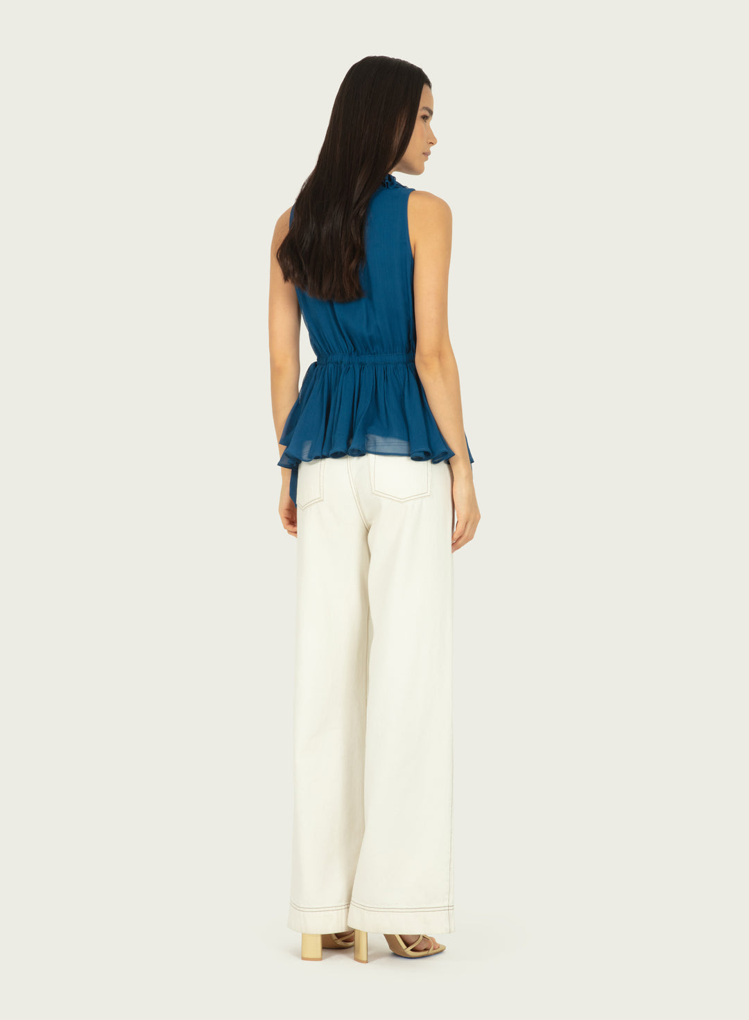 Madison Top - 100% Silk Crinkle Chiffon