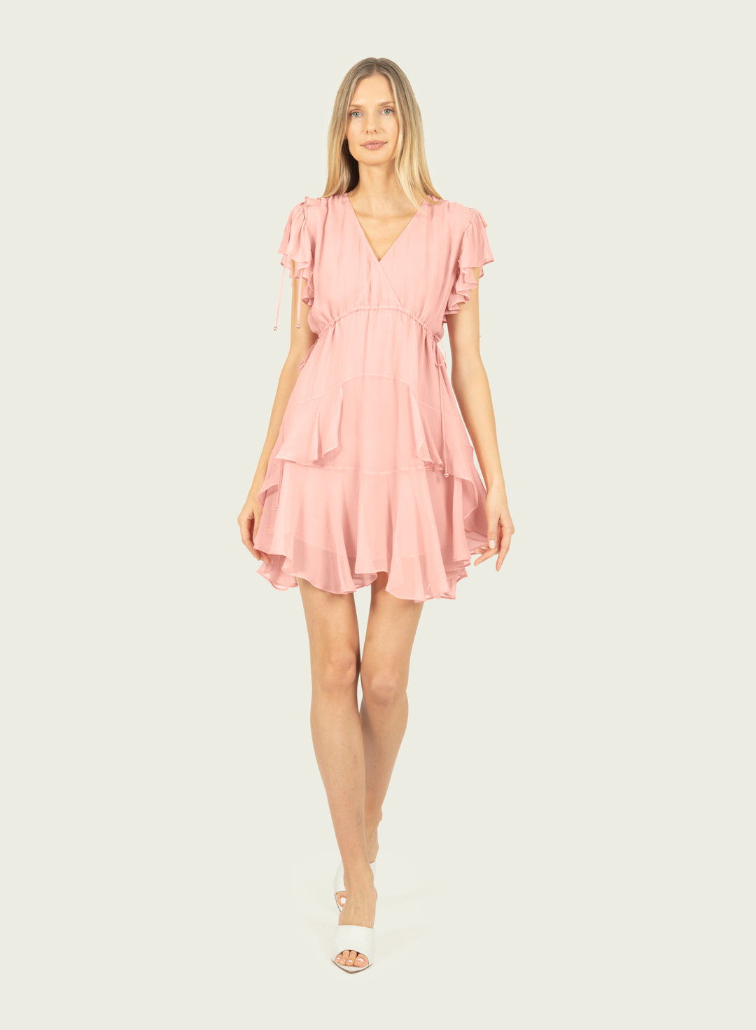 Thea Dress - 100% Silk Crinkle Chiffon