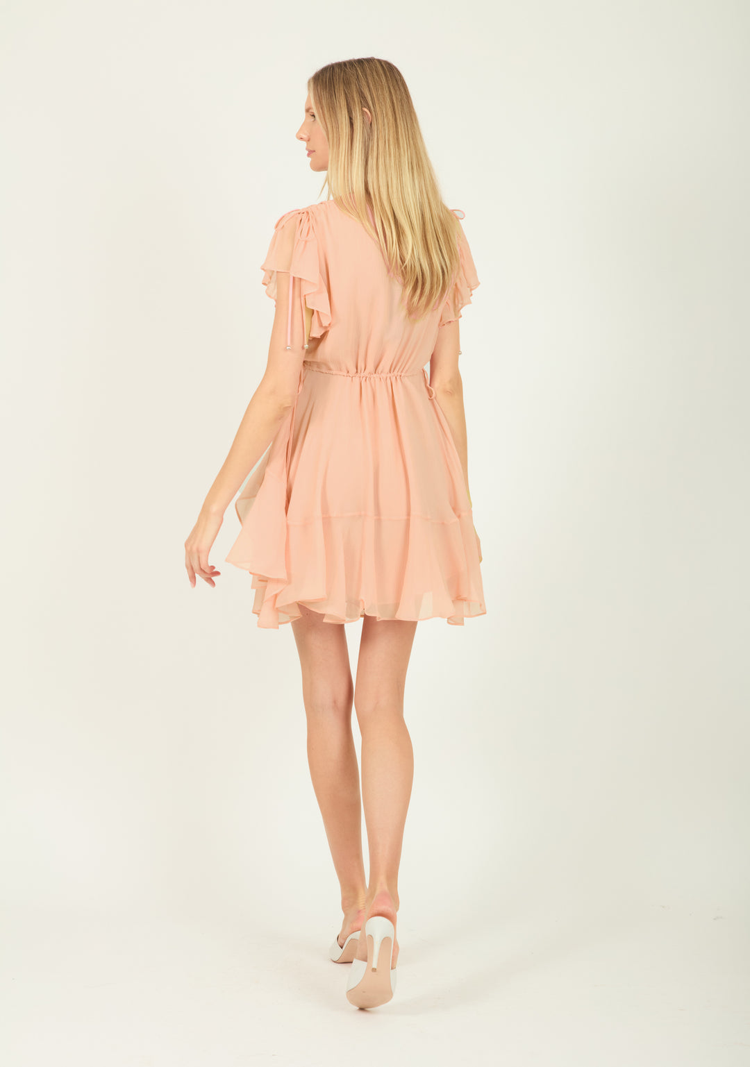 Thea Dress - 100% Silk Crinkle Chiffon