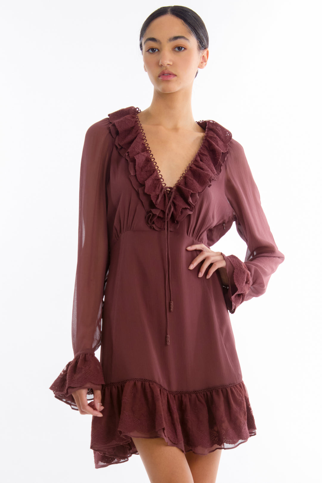 Poet Dress - 100% Organic Silk Chiffon