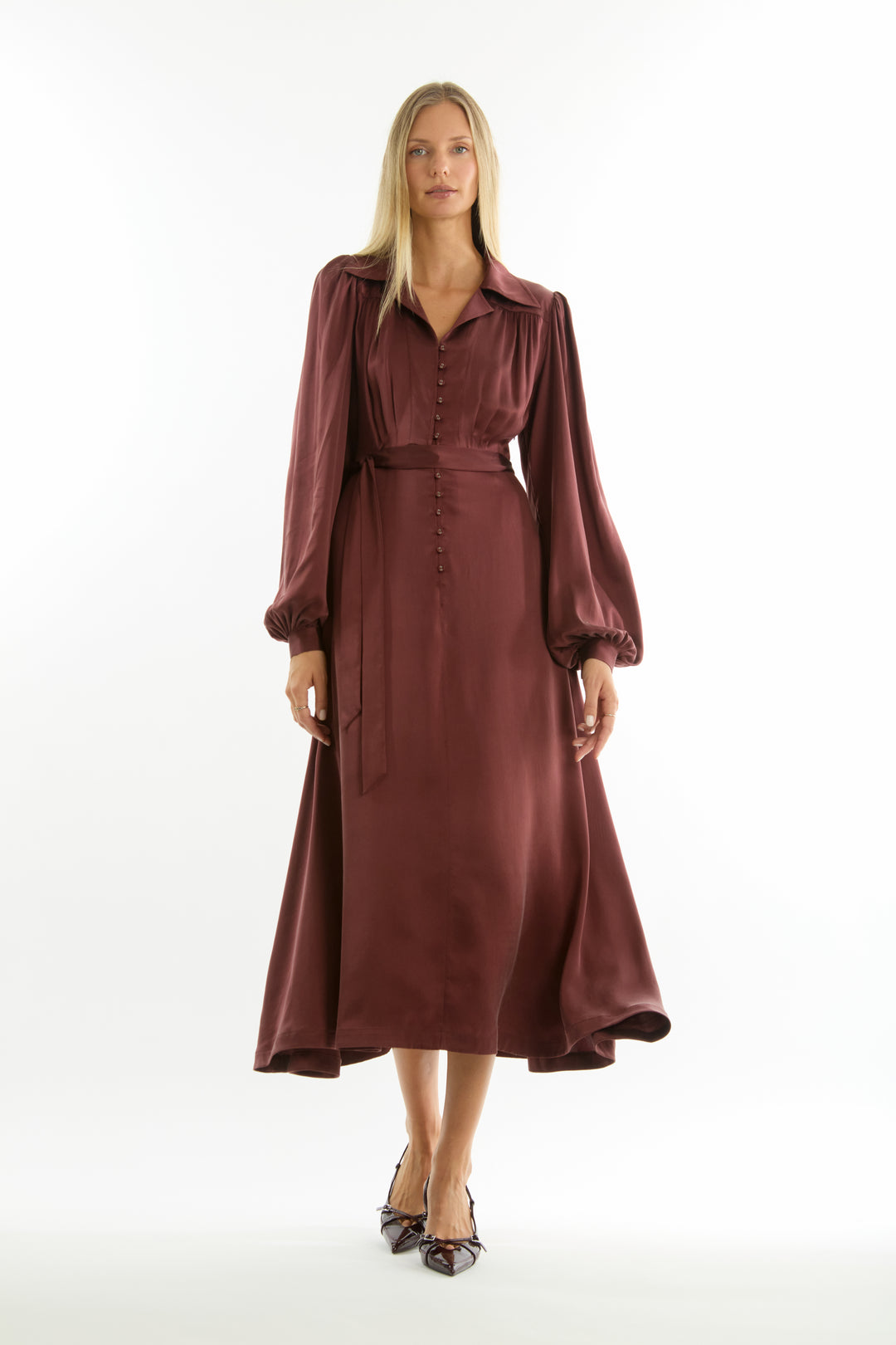 Polly Dress - 100% Organic Sand-Washed Silk