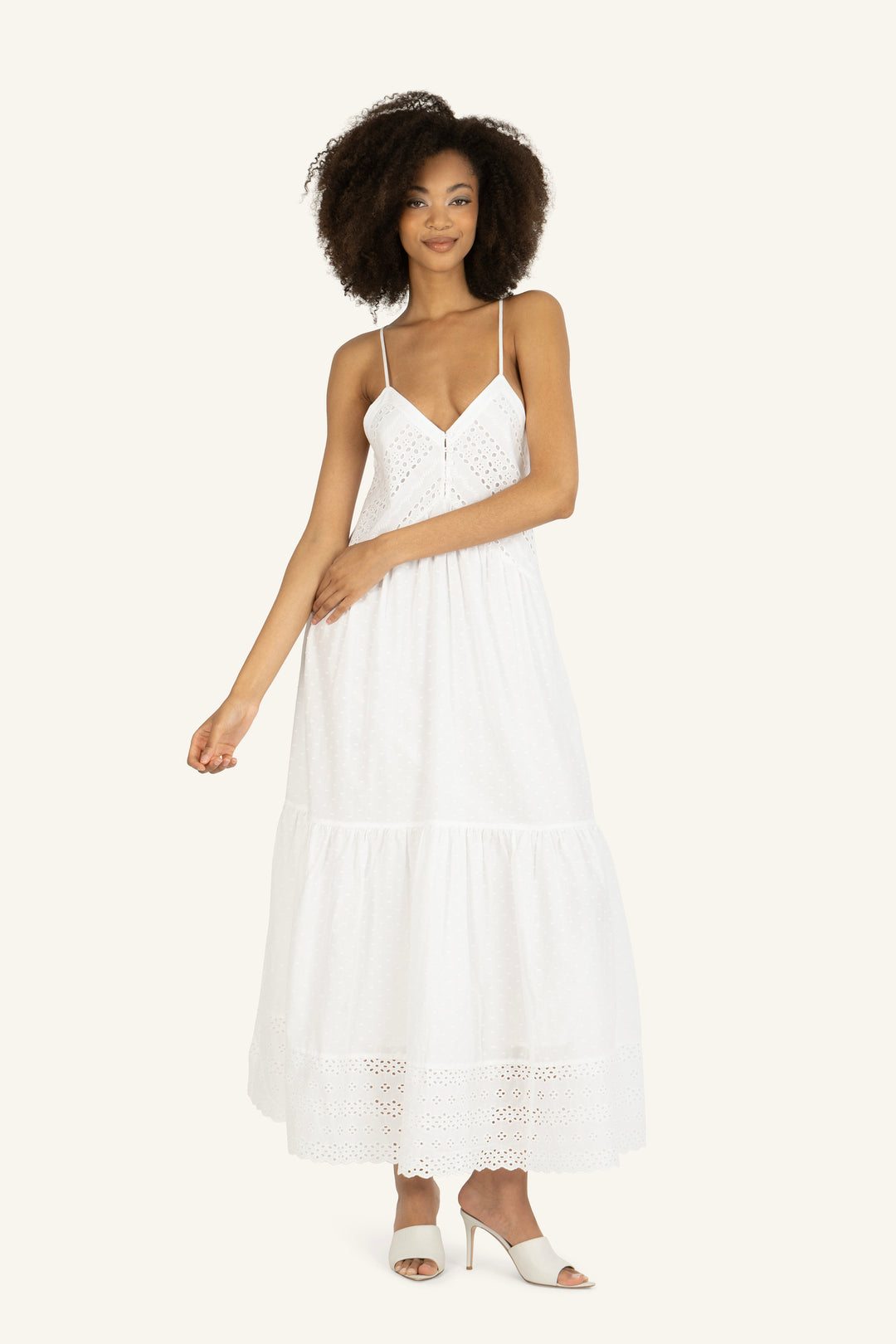 Daniella Dress - Cotton Eyelet