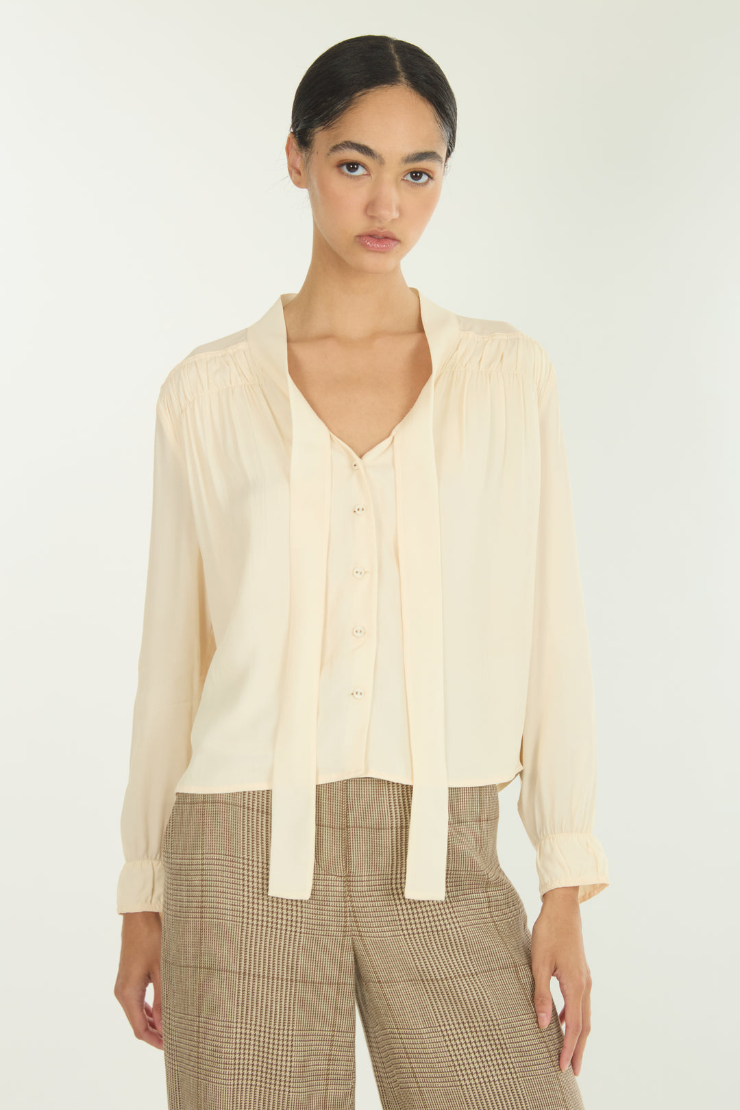Eliza Blouse - 100% Organic Silk Crepe Georgette