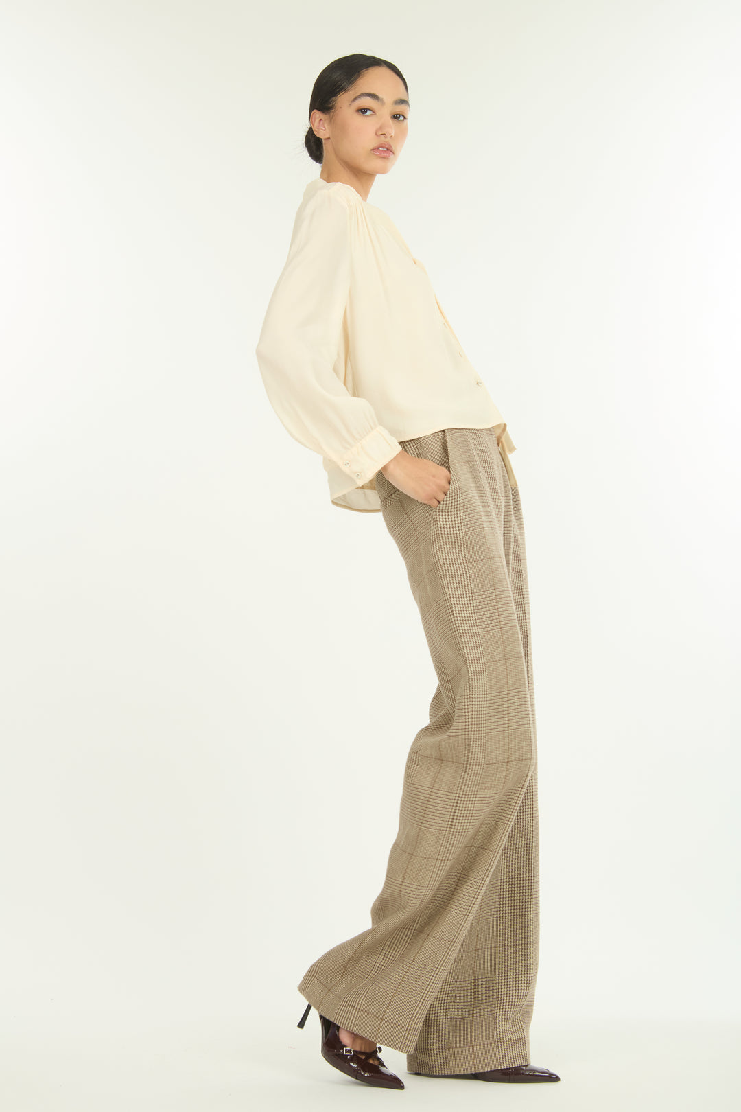 Eliza Blouse - 100% Organic Silk Crepe Georgette