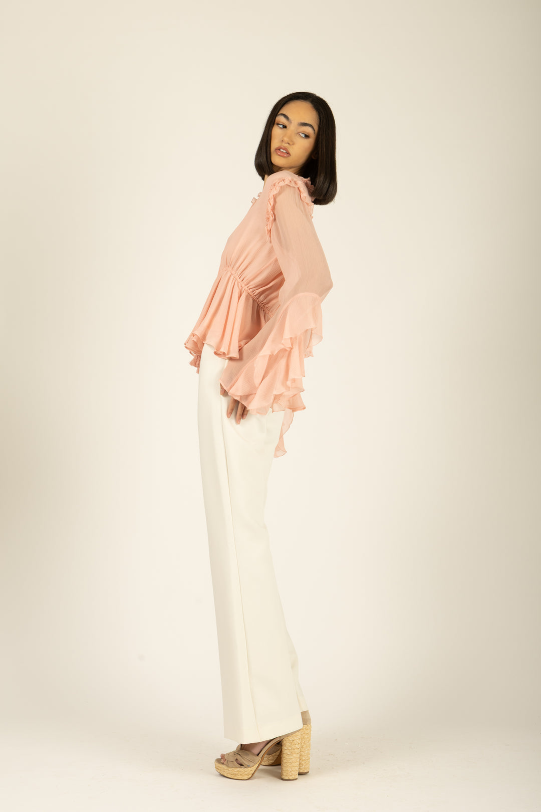 Emeline Blouse - 100% Organic Silk Chiffon