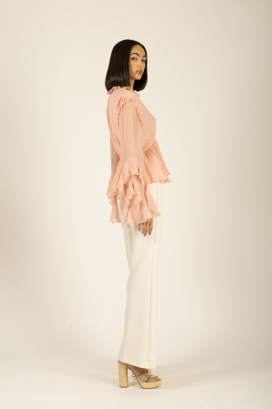 Emeline Blouse - 100% Organic Silk Chiffon