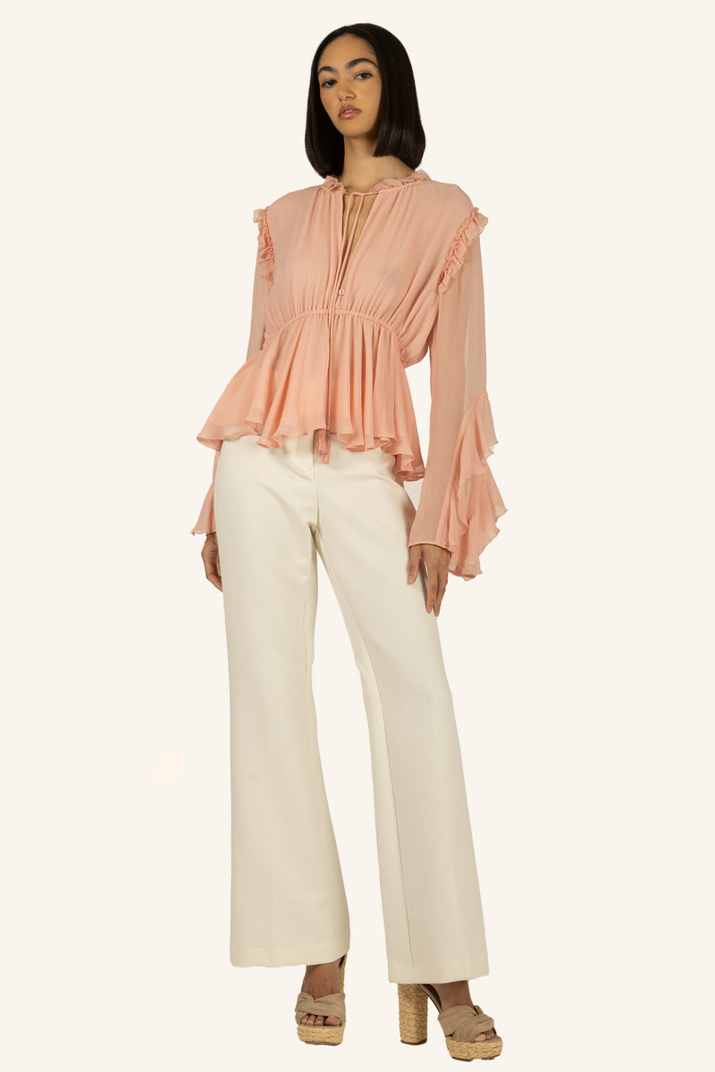 Emeline Blouse - 100% Organic Silk Chiffon