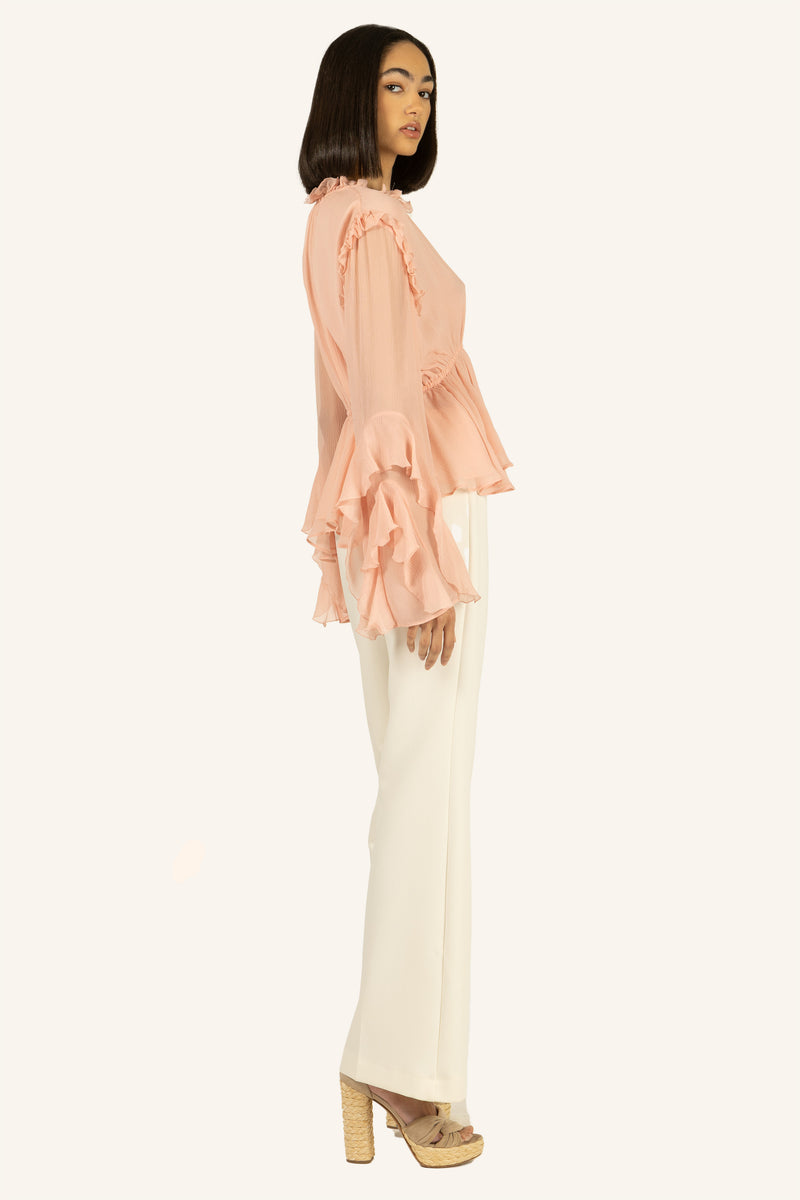 Emeline Blouse - 100% Organic Silk Chiffon