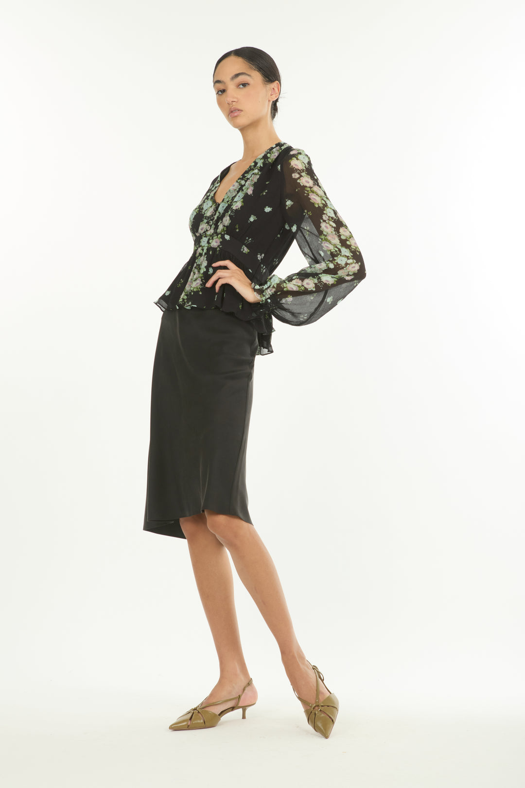 Emerson Blouse - 100% Organic Silk Chiffon