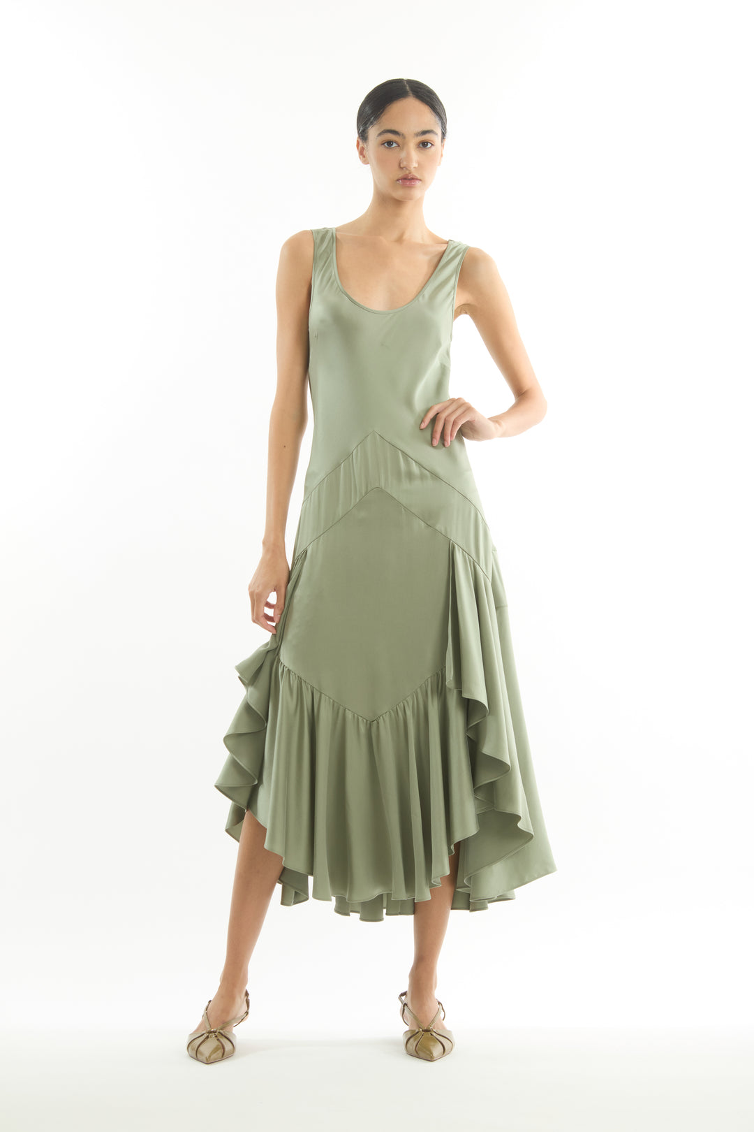 Evelyn Dress - 100% Organic Sand-Washed Silk