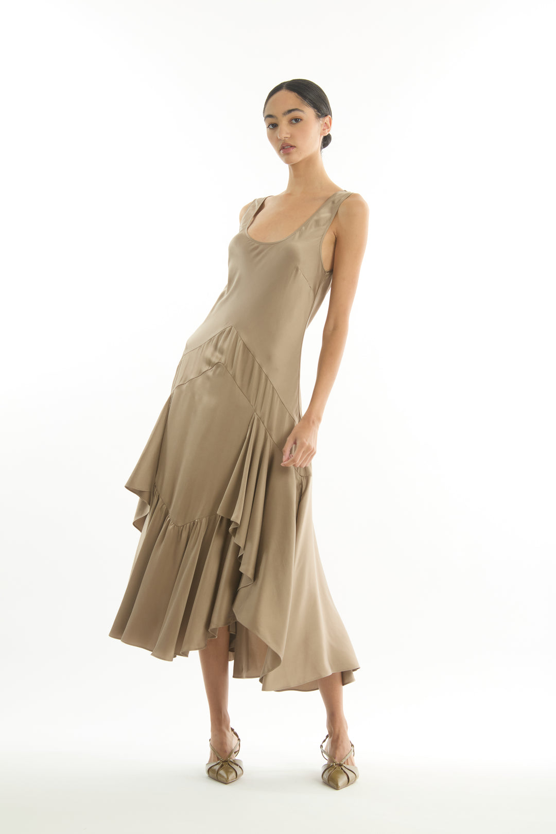 Evelyn Dress - 100% Organic Sand-Washed Silk