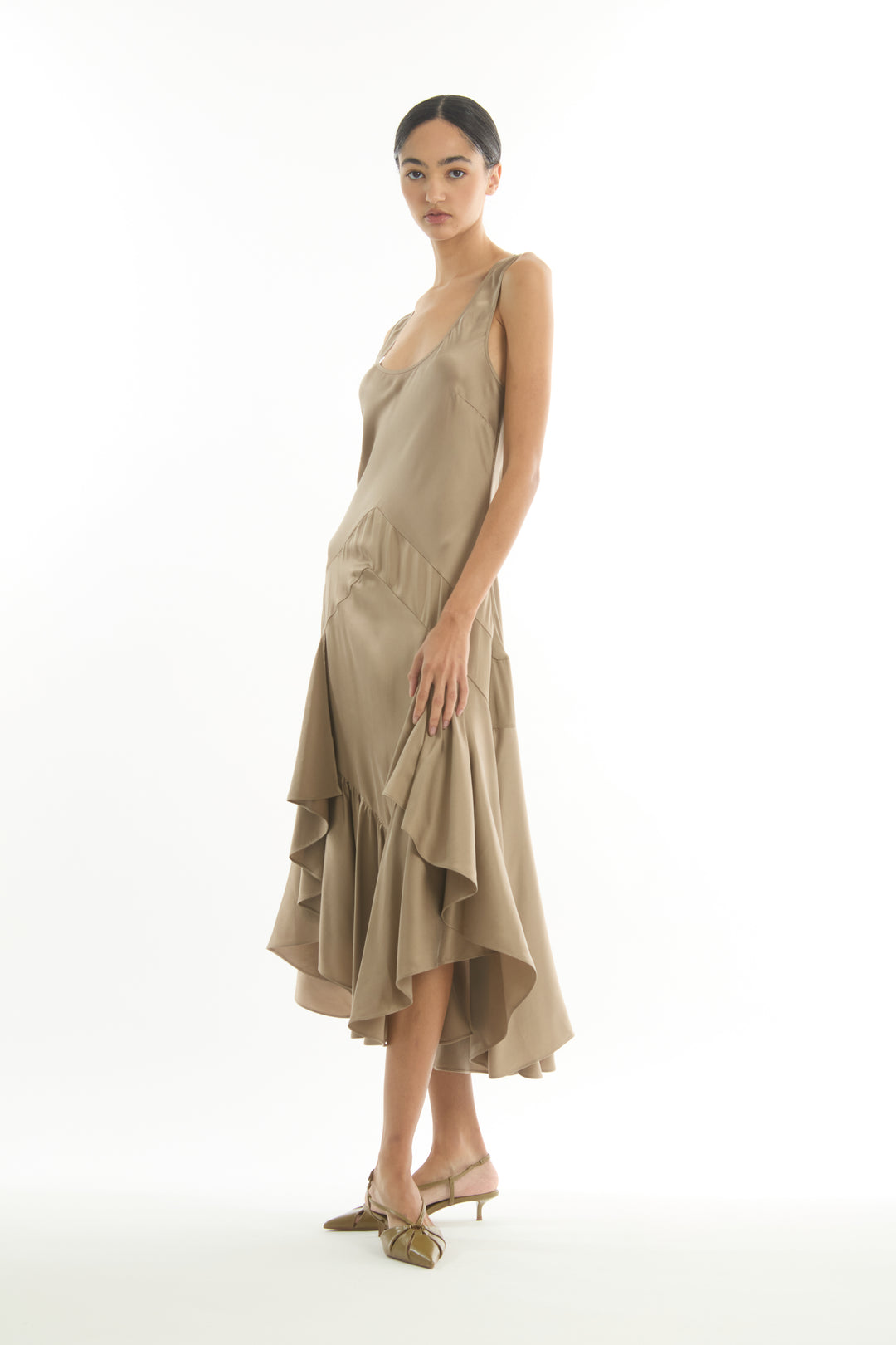 Evelyn Dress - 100% Organic Sand-Washed Silk