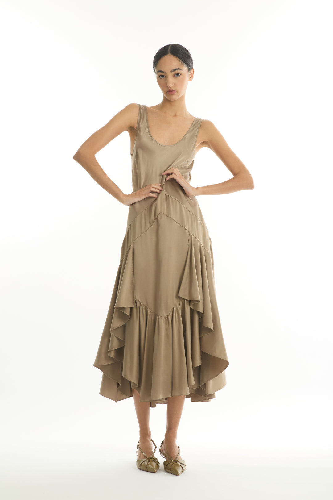 Evelyn Dress - 100% Organic Sand-Washed Silk