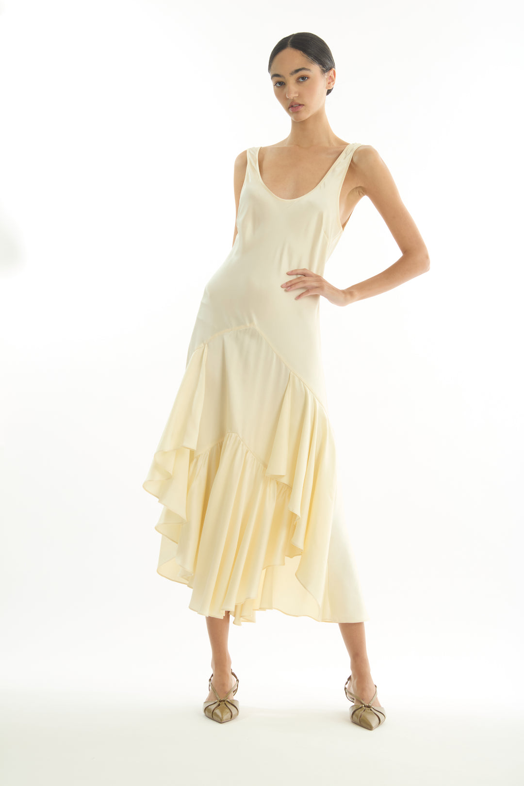 Evelyn Dress - 100% Organic Sand-Washed Silk