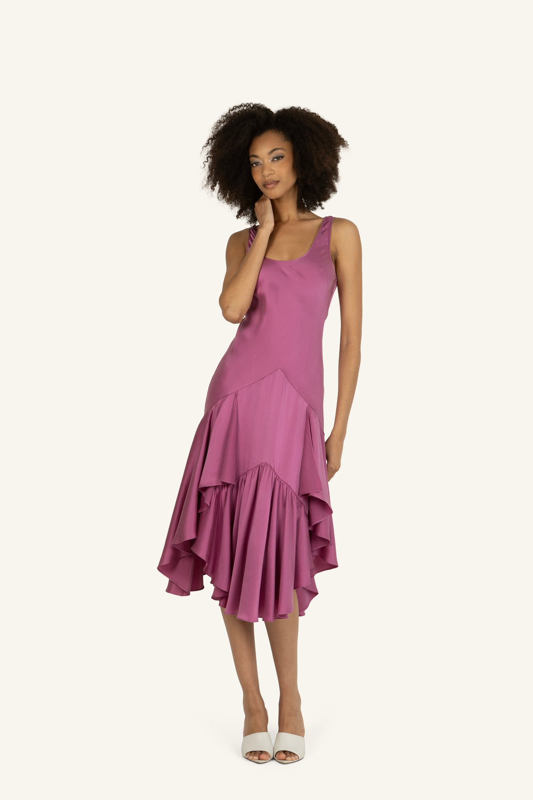 Evelyn Dress - 100% Organic Sand-Washed Silk