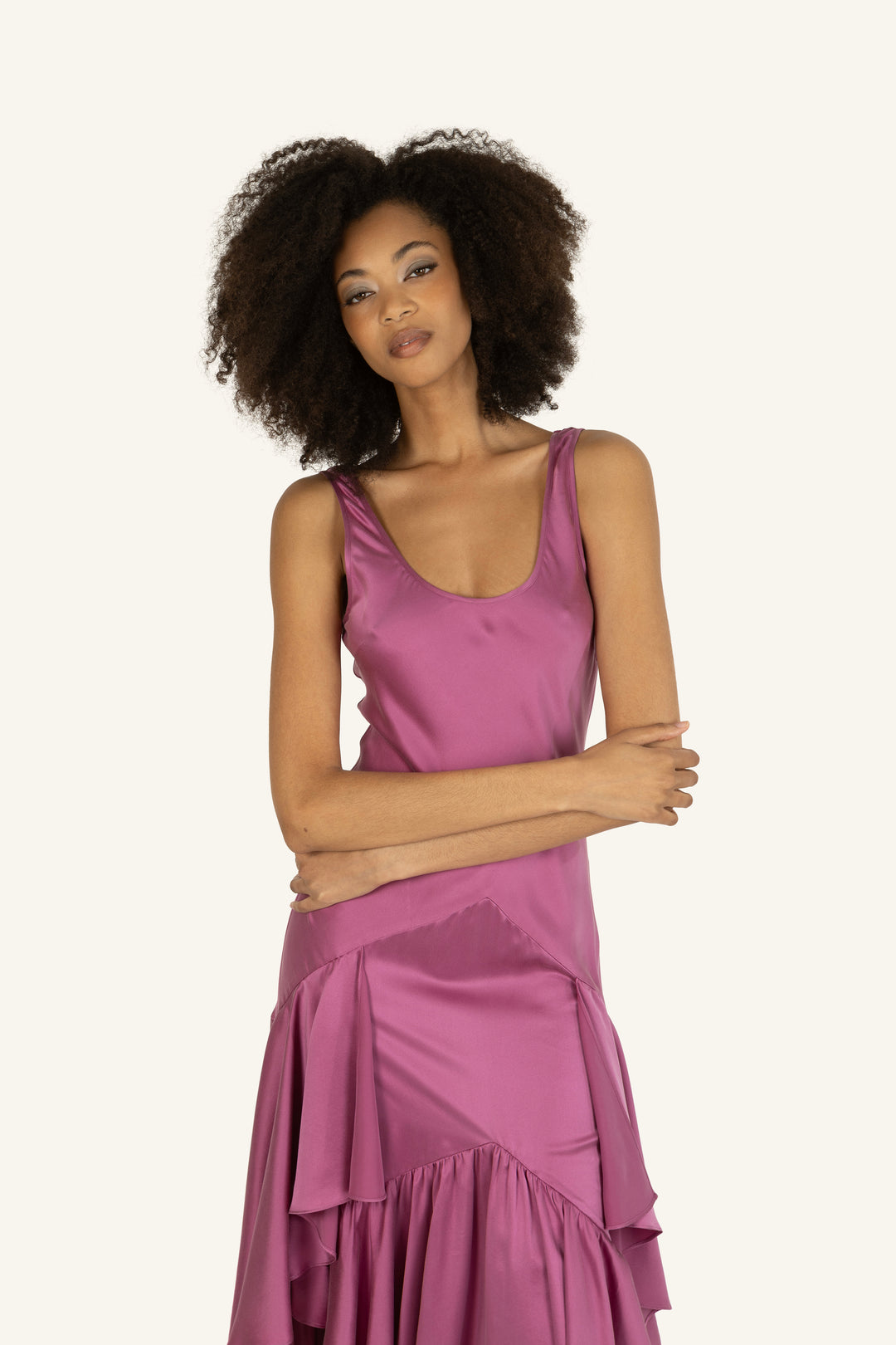 Evelyn Dress - 100% Organic Sand-Washed Silk