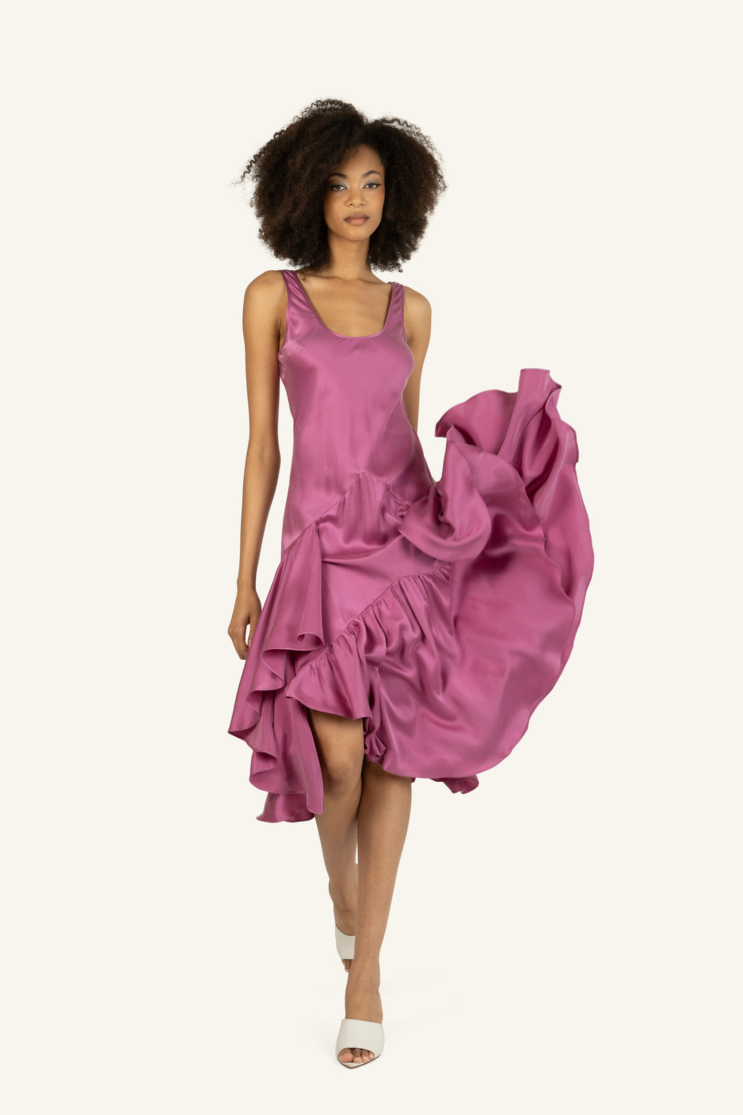 Evelyn Dress - 100% Organic Sand-Washed Silk
