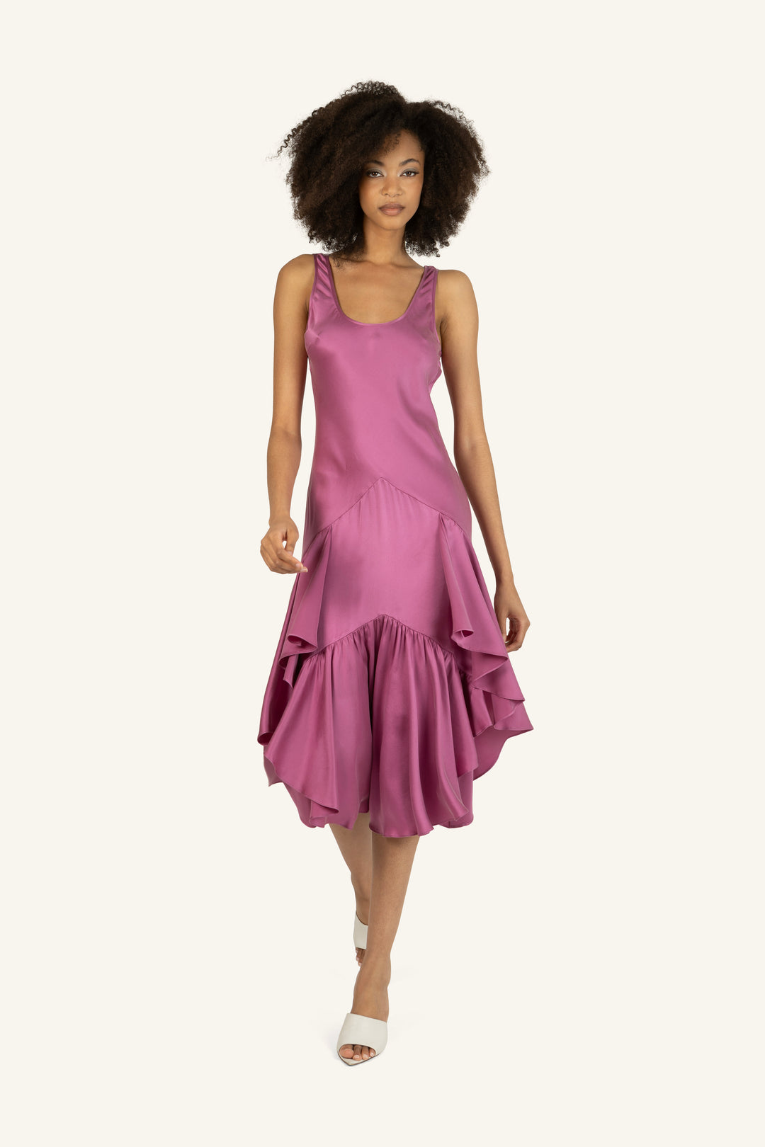 Evelyn Dress - 100% Organic Sand-Washed Silk