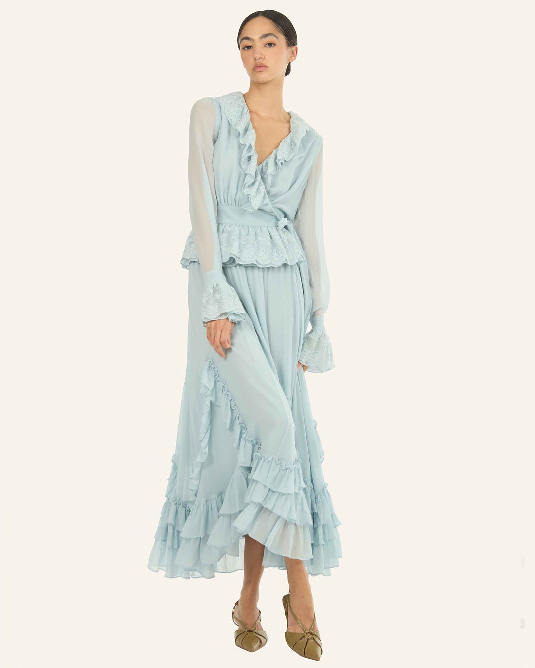 Poet Blouse - 100% Organic Silk Chiffon