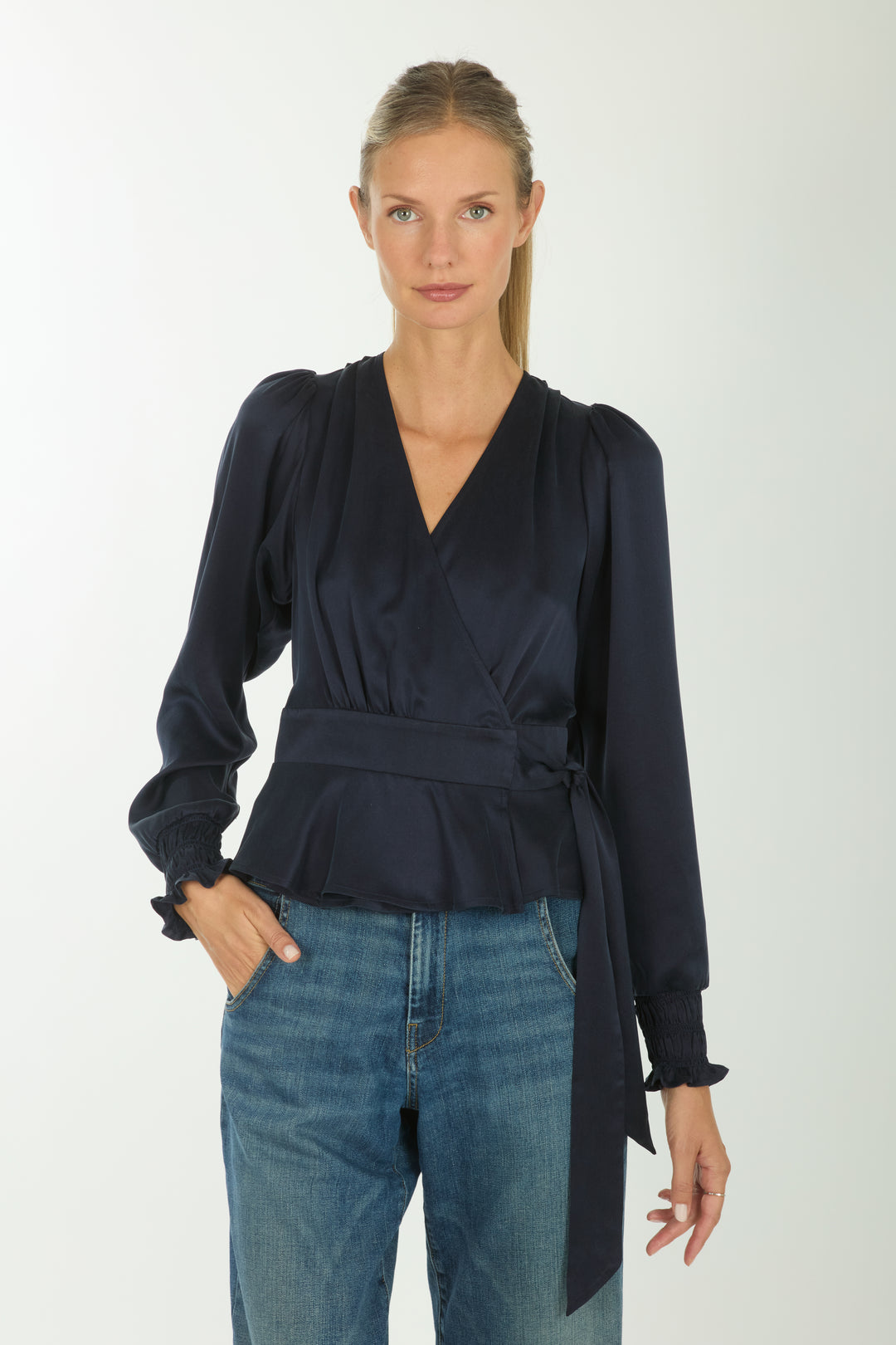 Hailey Top - 100% Organic Sand-Washed Silk