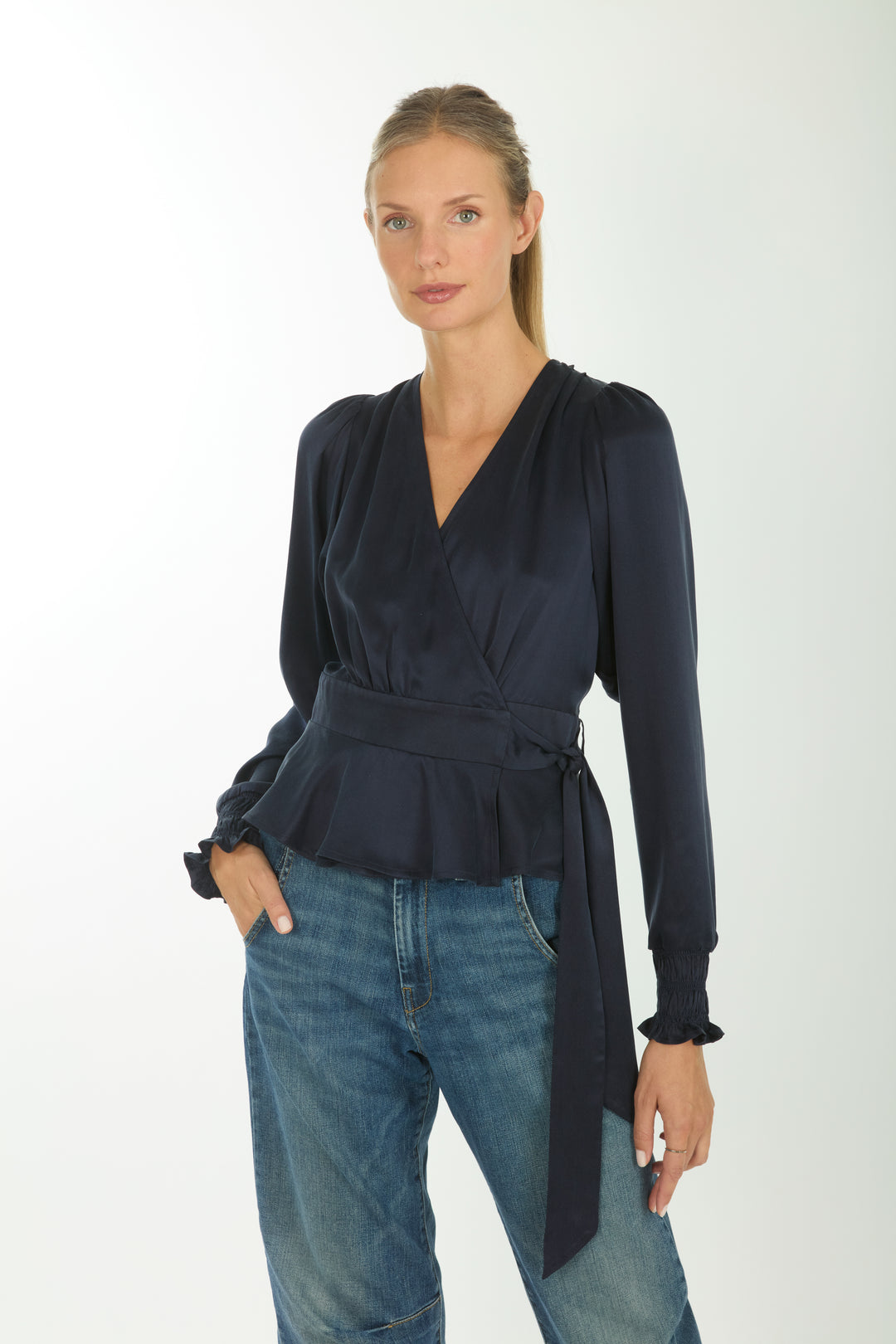 Hailey Top - 100% Organic Sand-Washed Silk
