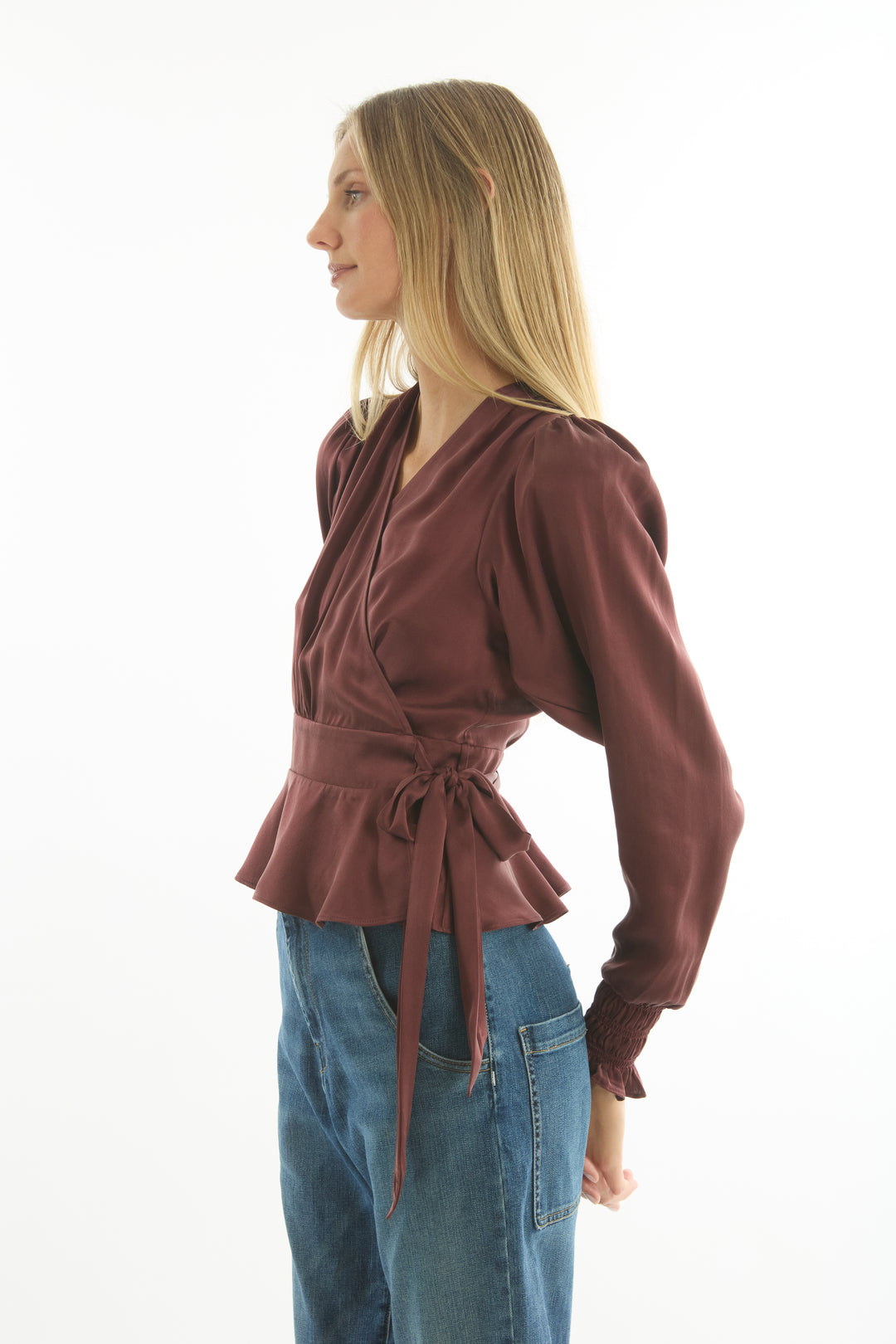 Hailey Top -100% Organic Sand-Washed Silk