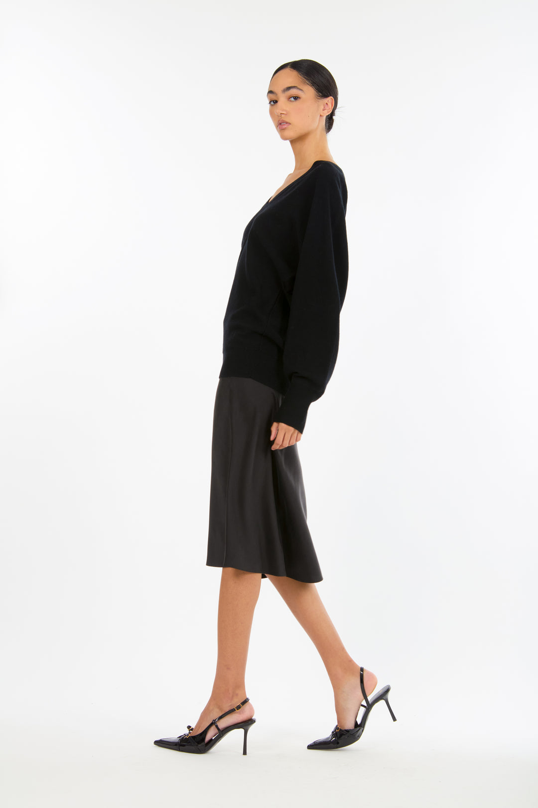 Lainey Midi Skirt - 100% Organic Sand-Washed Silk