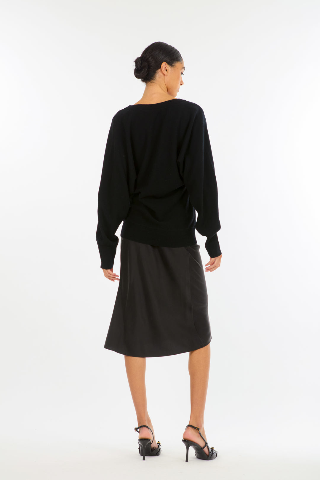 Lainey Midi Skirt - 100% Organic Sand-Washed Silk