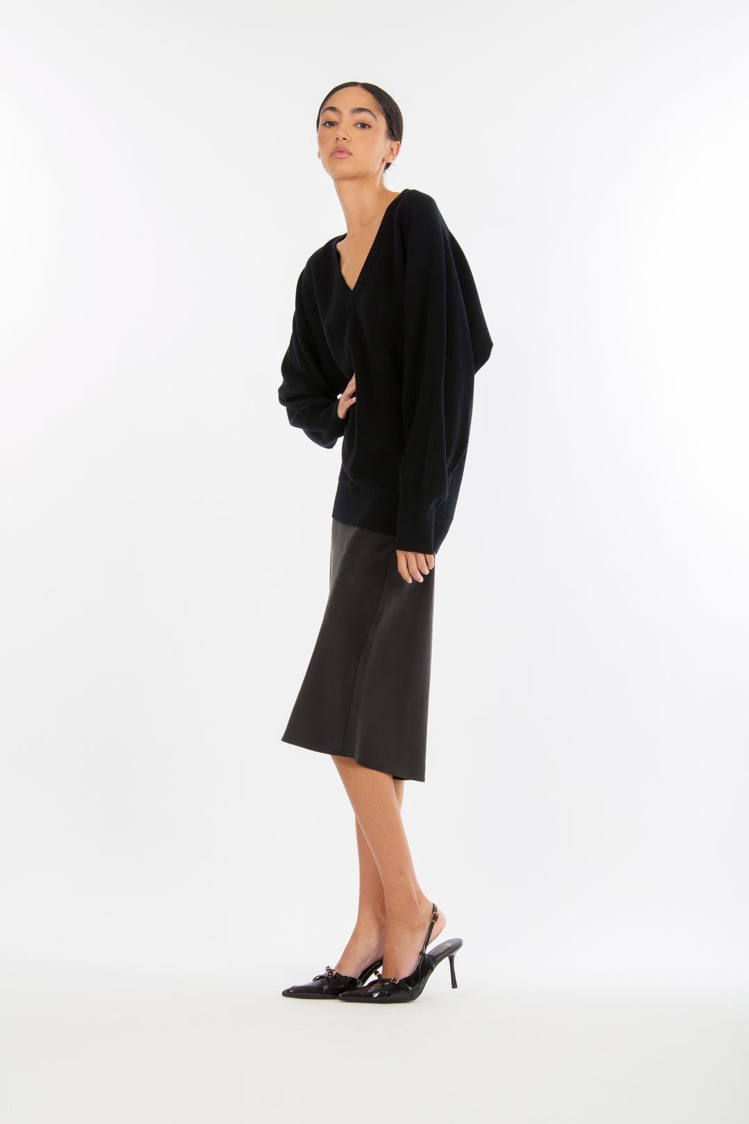 Lainey Midi Skirt - 100% Organic Sand-Washed Silk