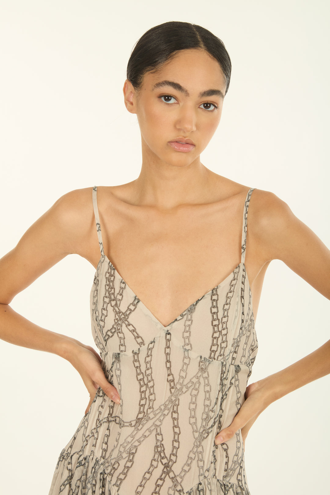 Ines Dress - 100% Organic Silk Chiffon