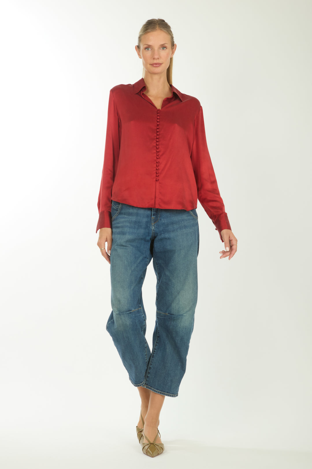 Joanne Blouse - 100% Organic Sand-Washed Silk