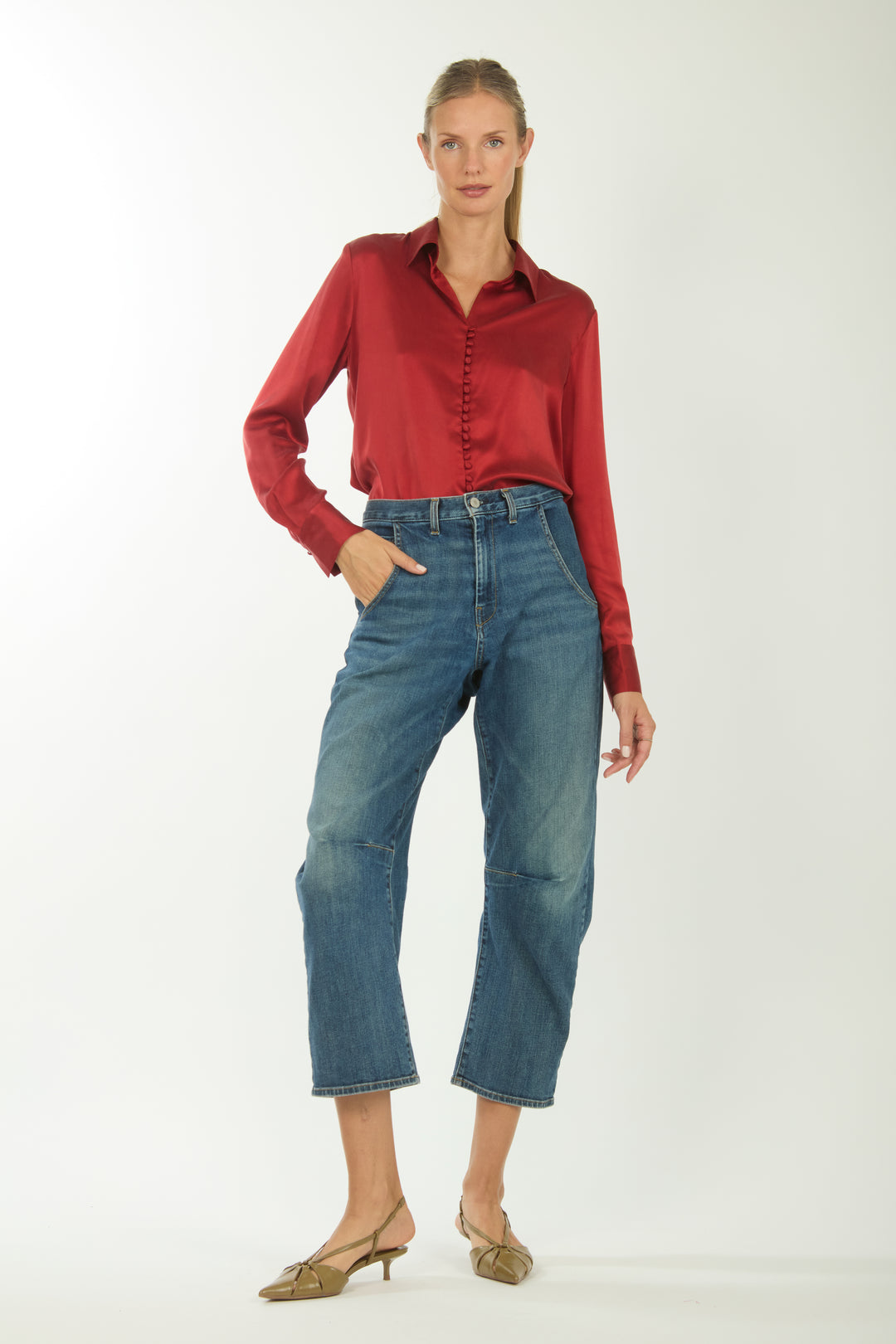 Joanne Blouse - 100% Organic Sand-Washed Silk